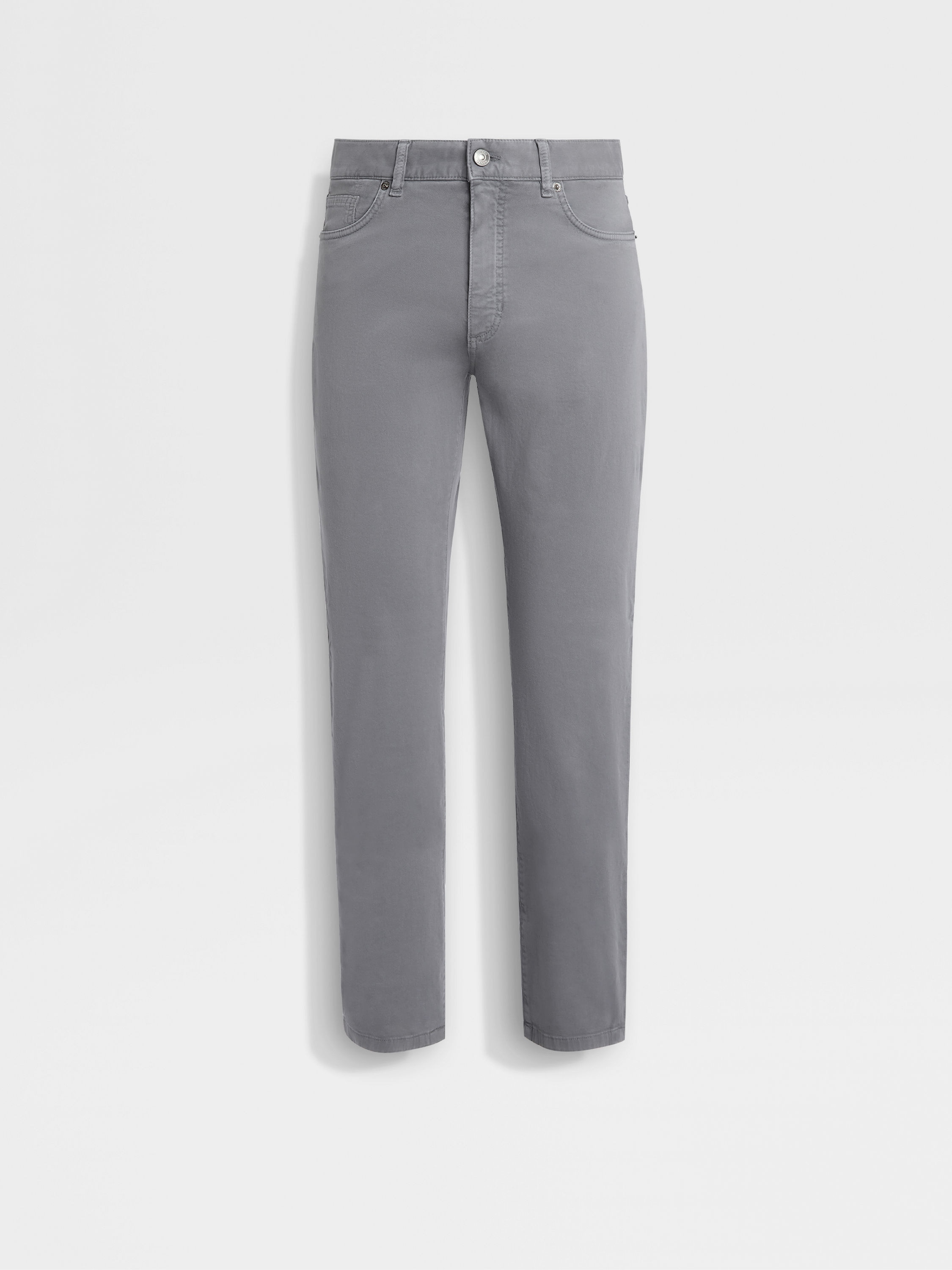 Light Grey Stretch Cotton Roccia Jeans Main product photo