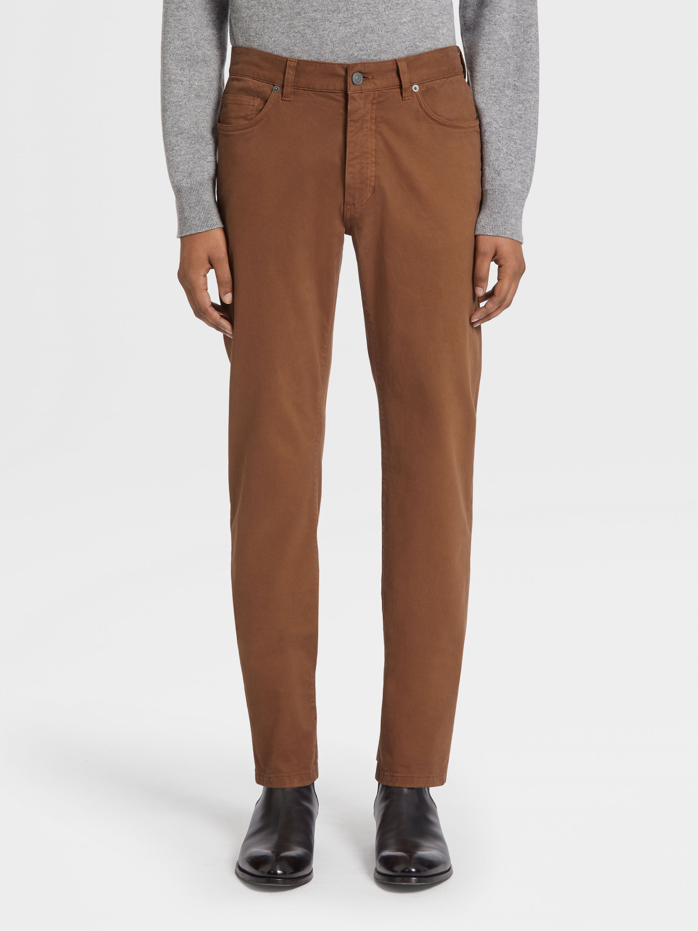 Foliage 色弹力棉质 Roccia 牛仔裤 產品細節圖 #1