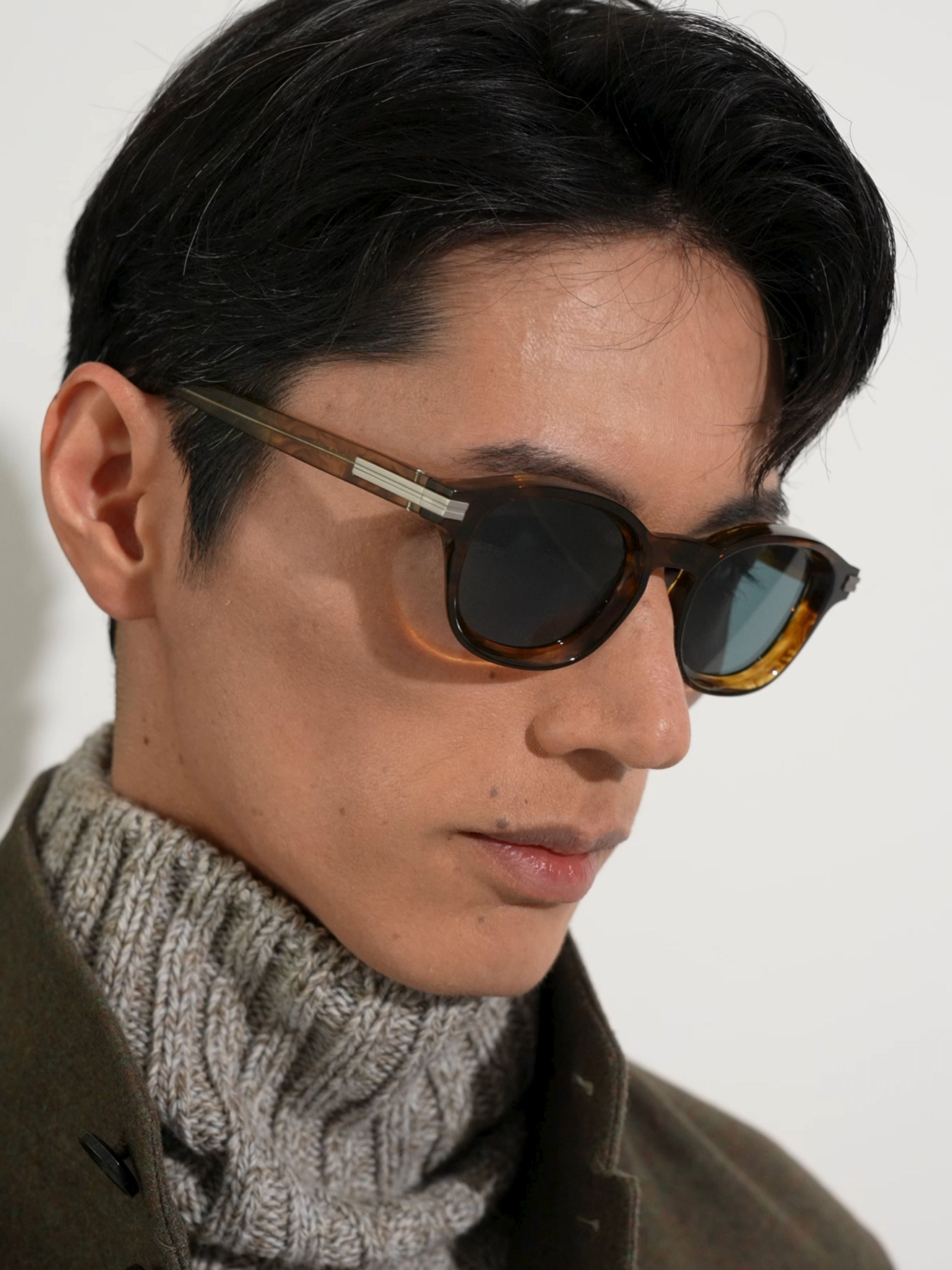 Transparent Brown Havana Aurora I Acetate Sunglasses