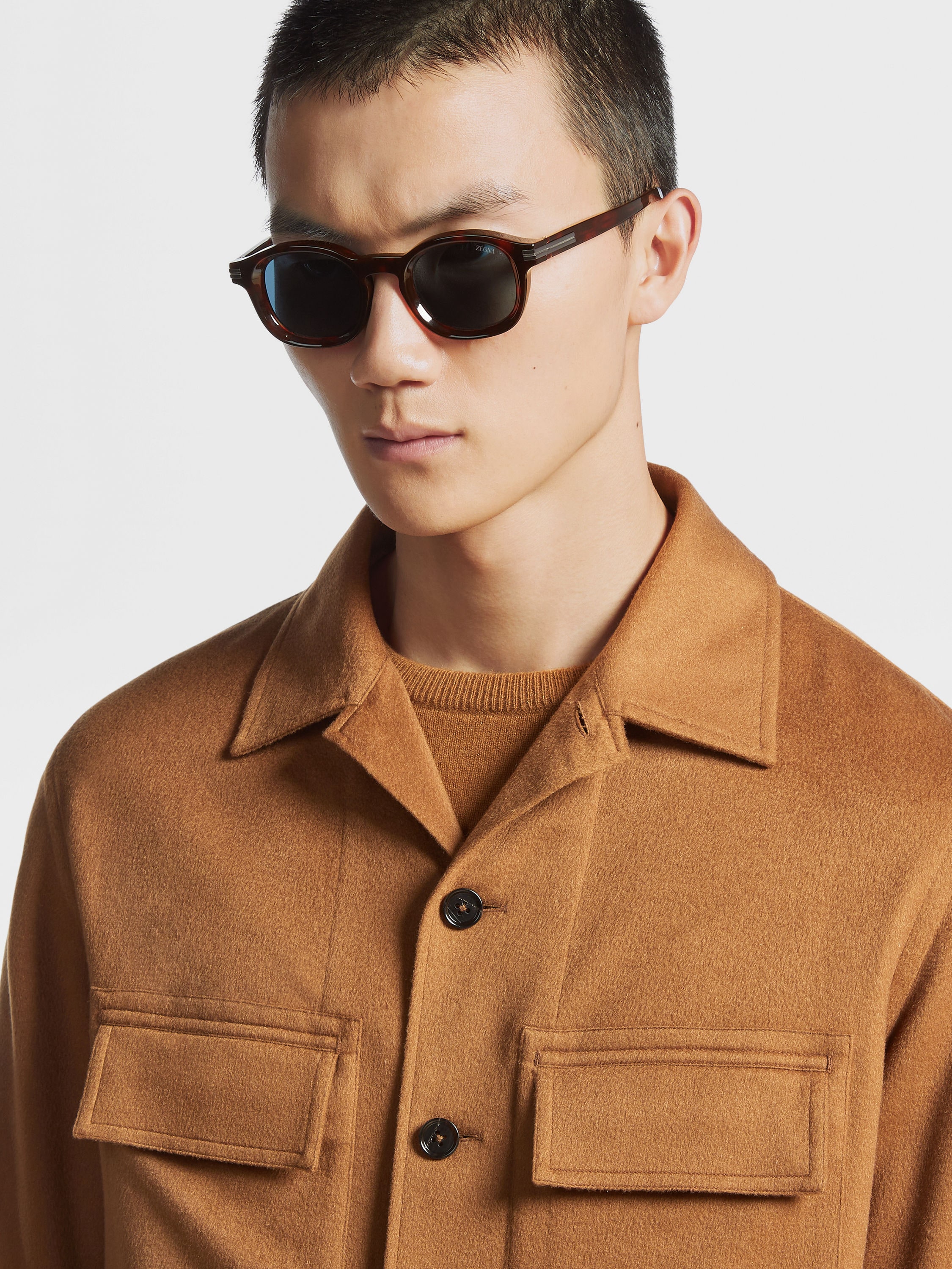 Red Havana Aurora I Acetate Sunglasses Product detail photo #3