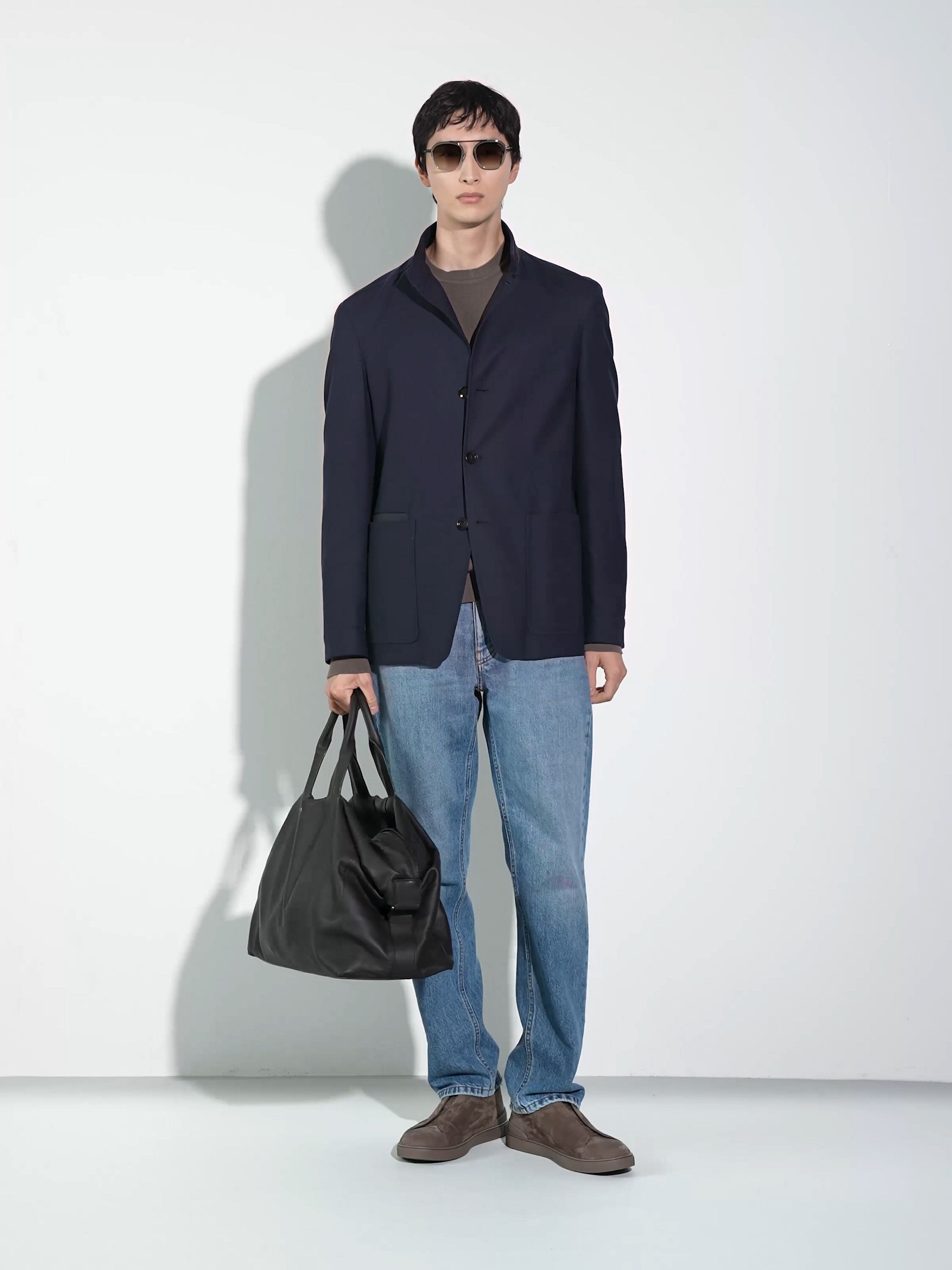 Grey Orizzonte I Acetate and Metal Sunglasses