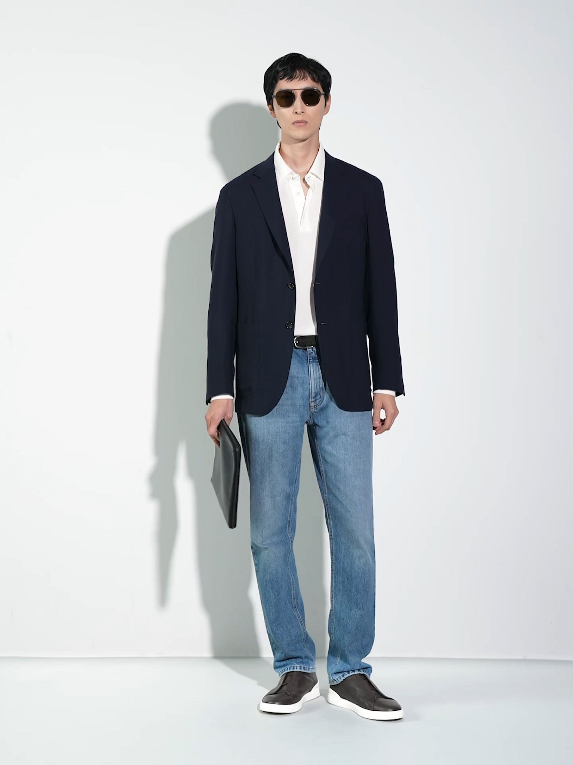 Dark Brown Orizzonte I Acetate and Metal Sunglasses