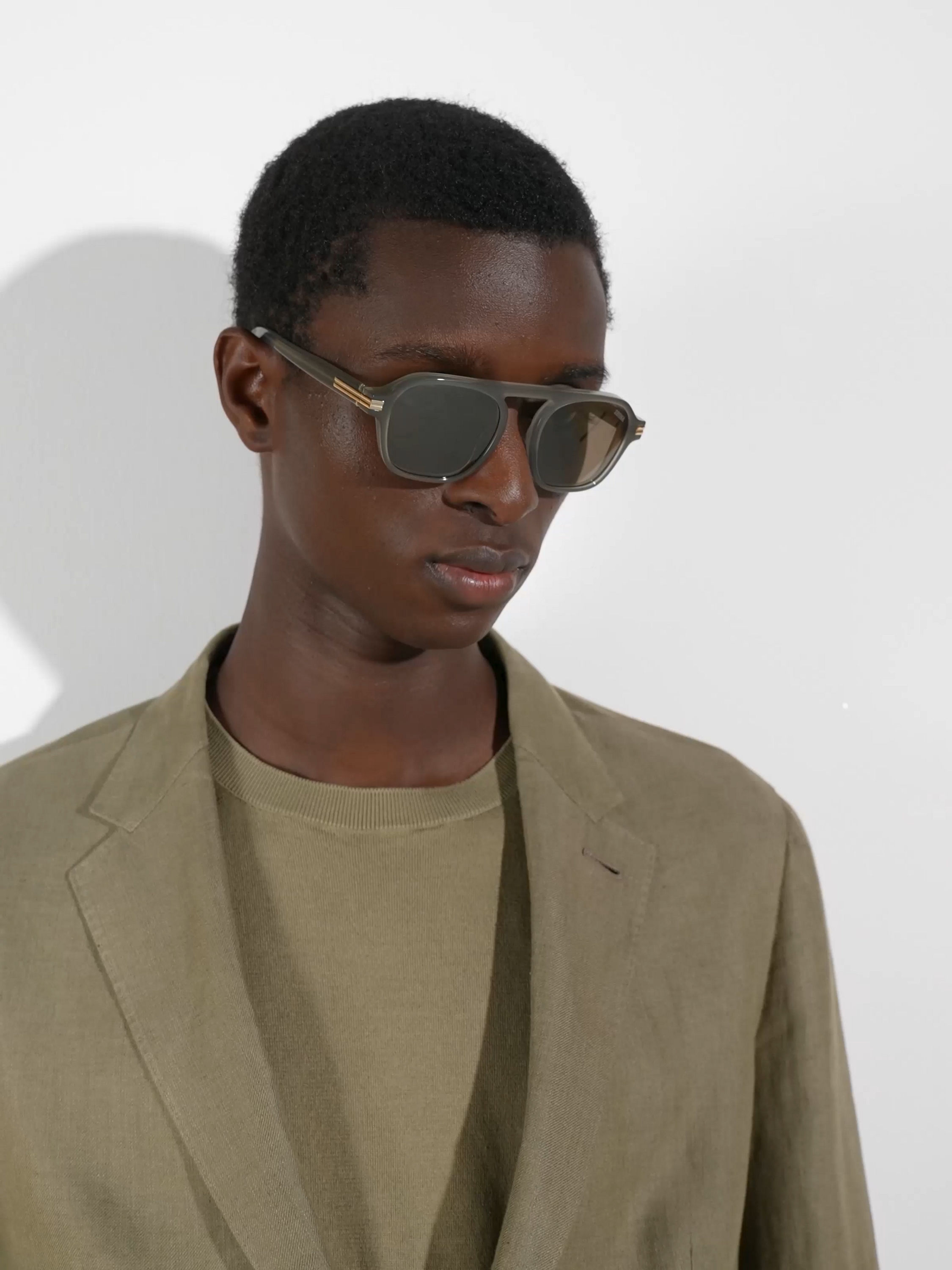 Green Aurora II Acetate Sunglasses