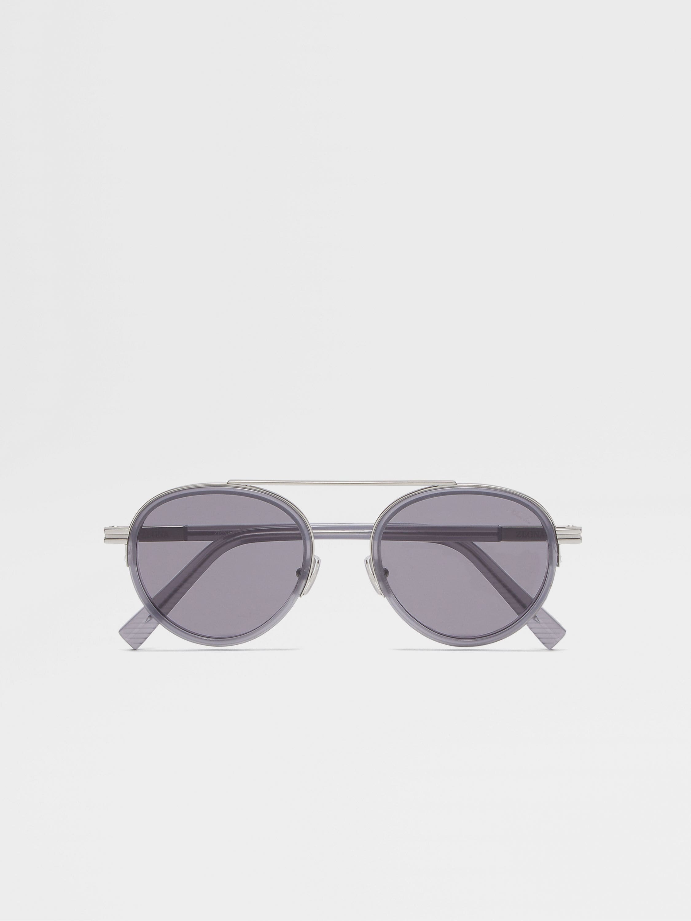 Opal Grey Orizzonte II Acetate and Metal Sunglasses Main product photo