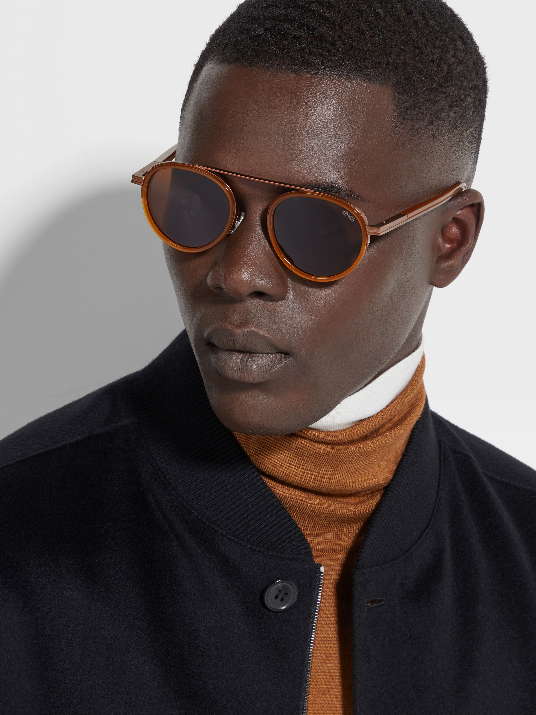 Foliage Orizzonte II Acetate and Metal Sunglasses Product detail photo #3