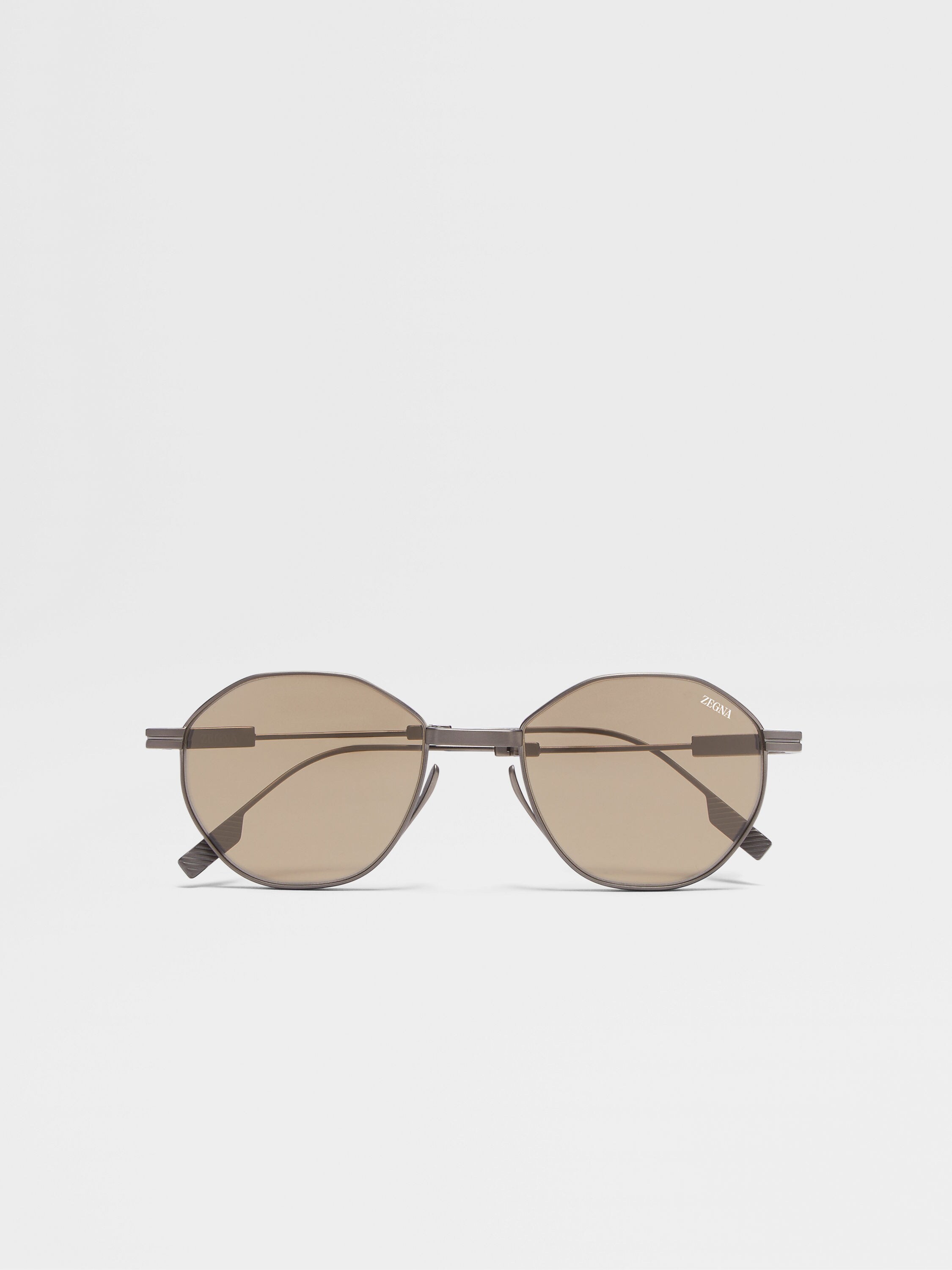 Light Bronze Titanium Foldable Sunglasses Main product photo