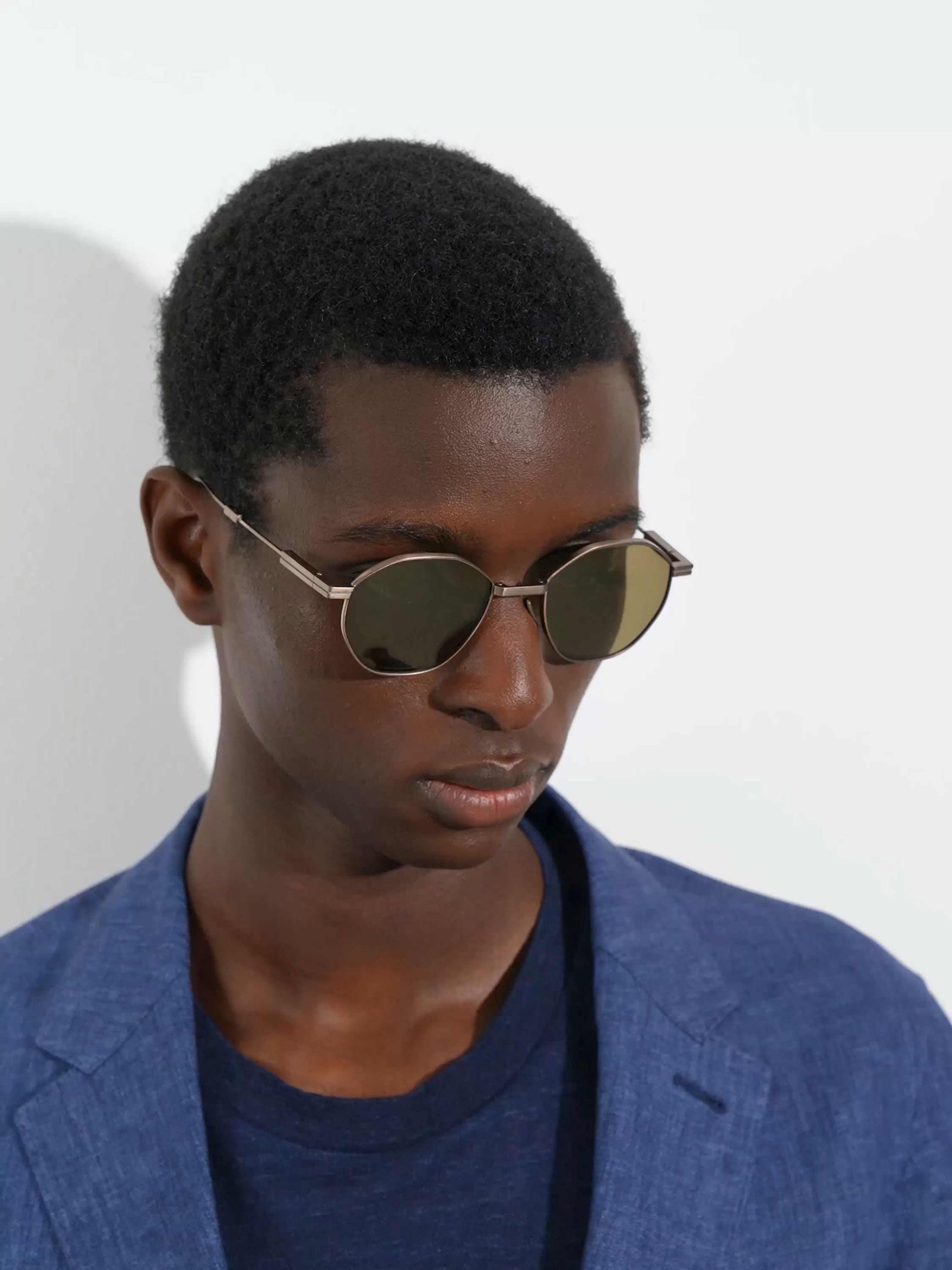 Light Bronze Titanium Foldable Sunglasses