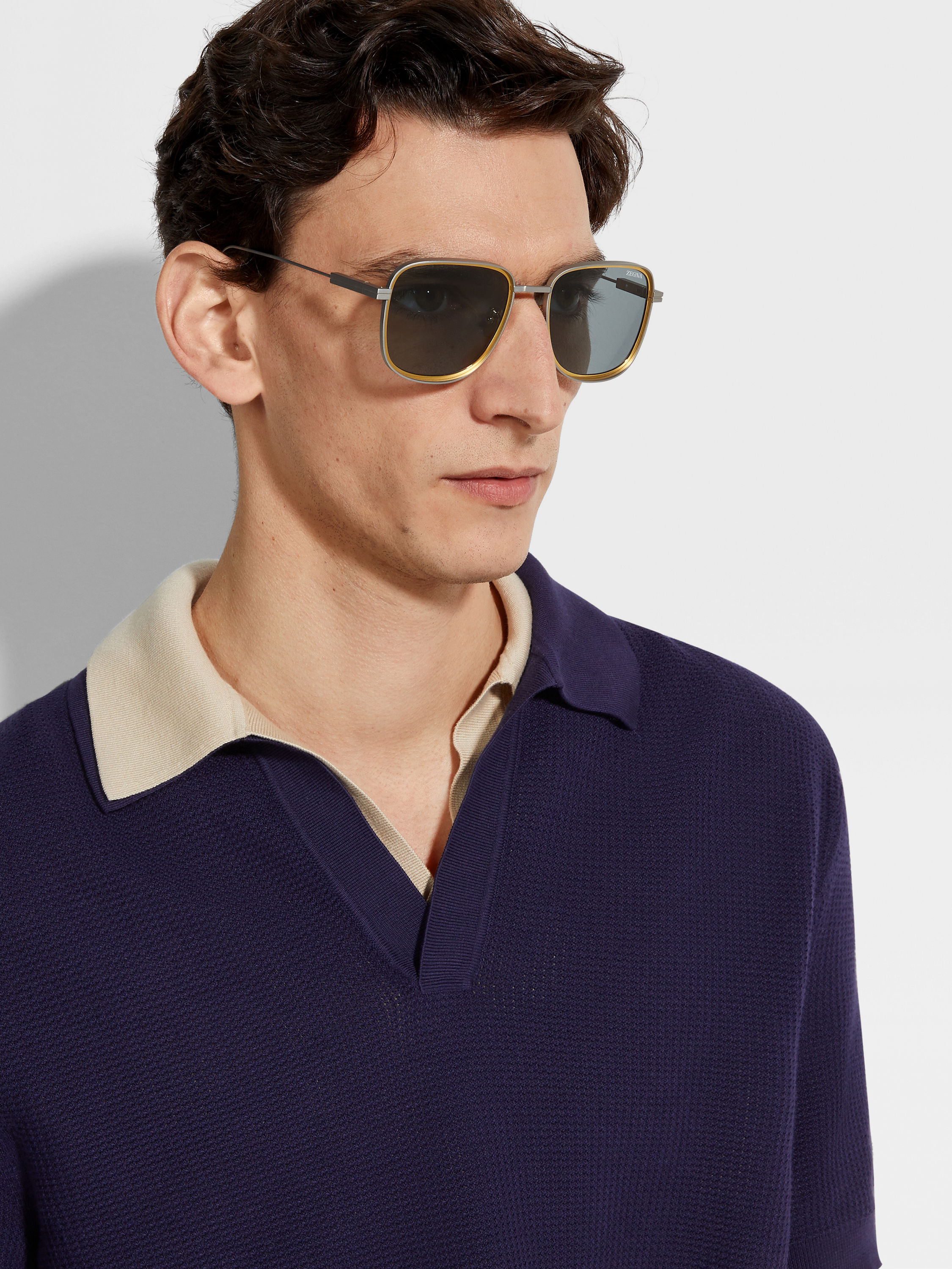 Satin Palladium Metal Sunglasses Product detail photo #3