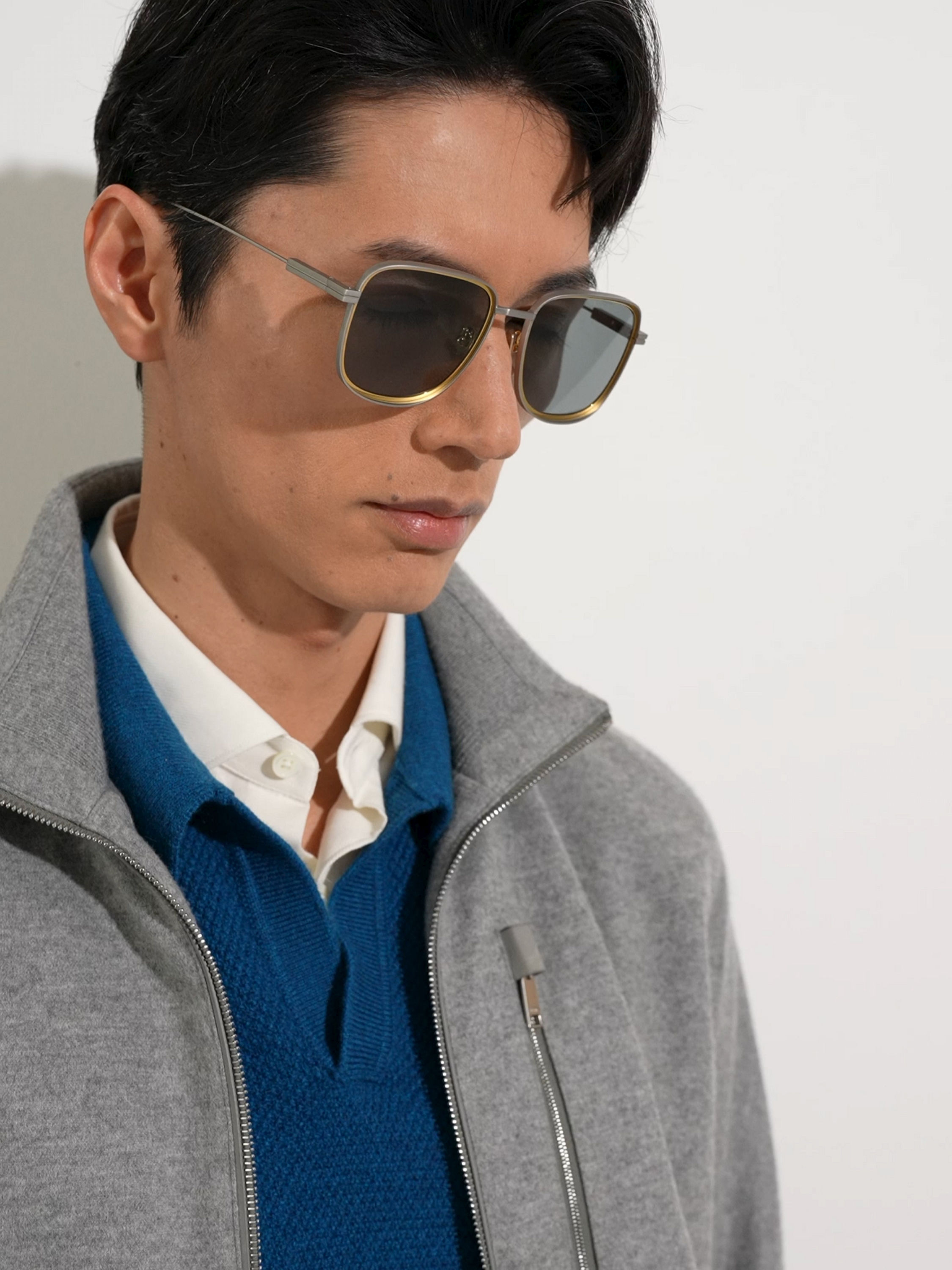 Satin Palladium Metal Sunglasses