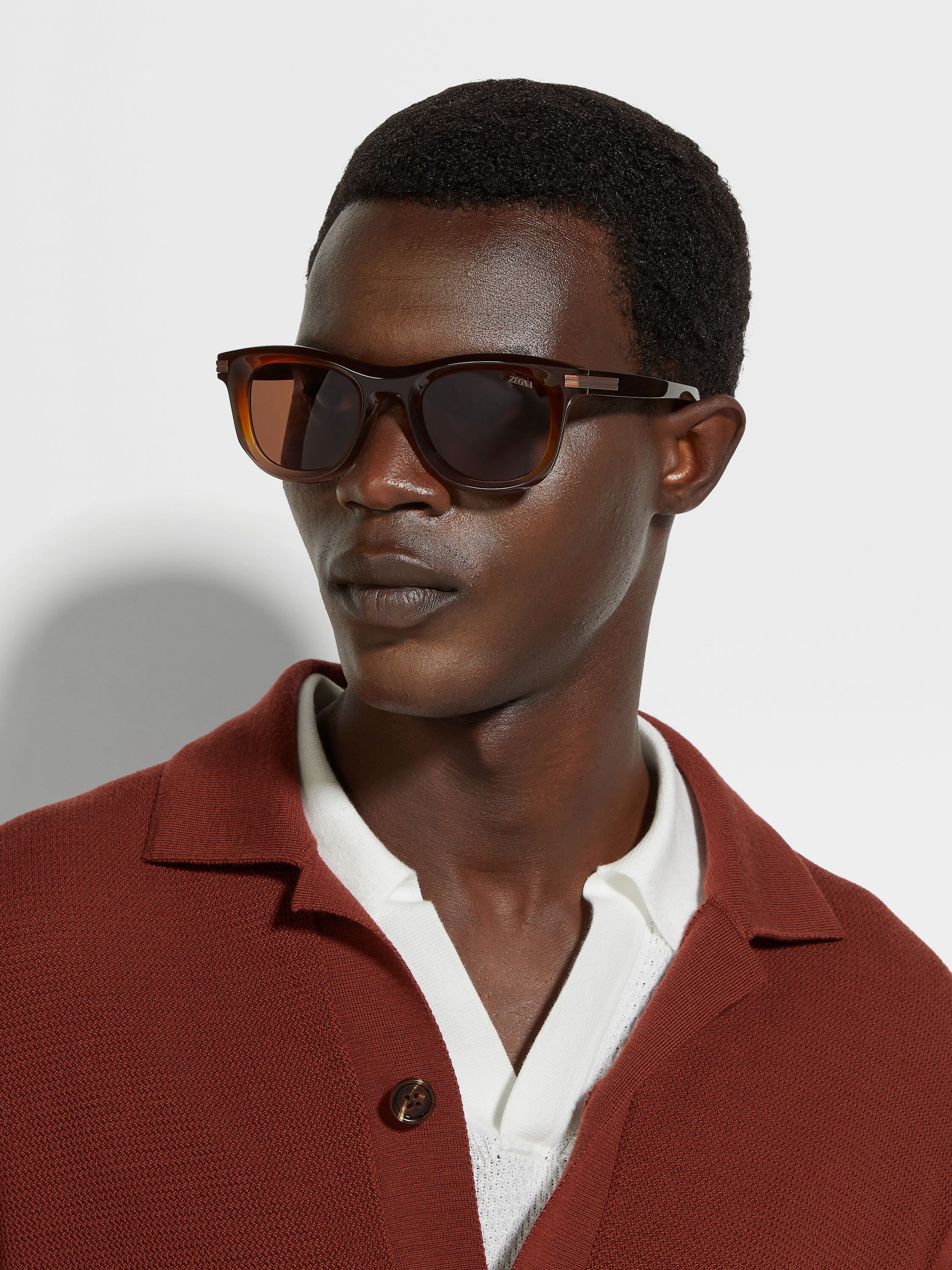 渐变深 Foliage 色醋酸纤维太阳镜 产品细节图 #3