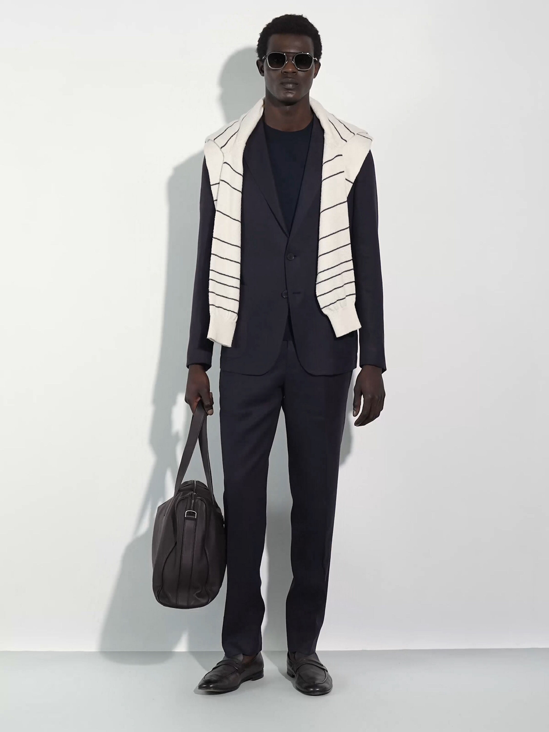 哈瓦那棕色醋酸纤维太阳镜