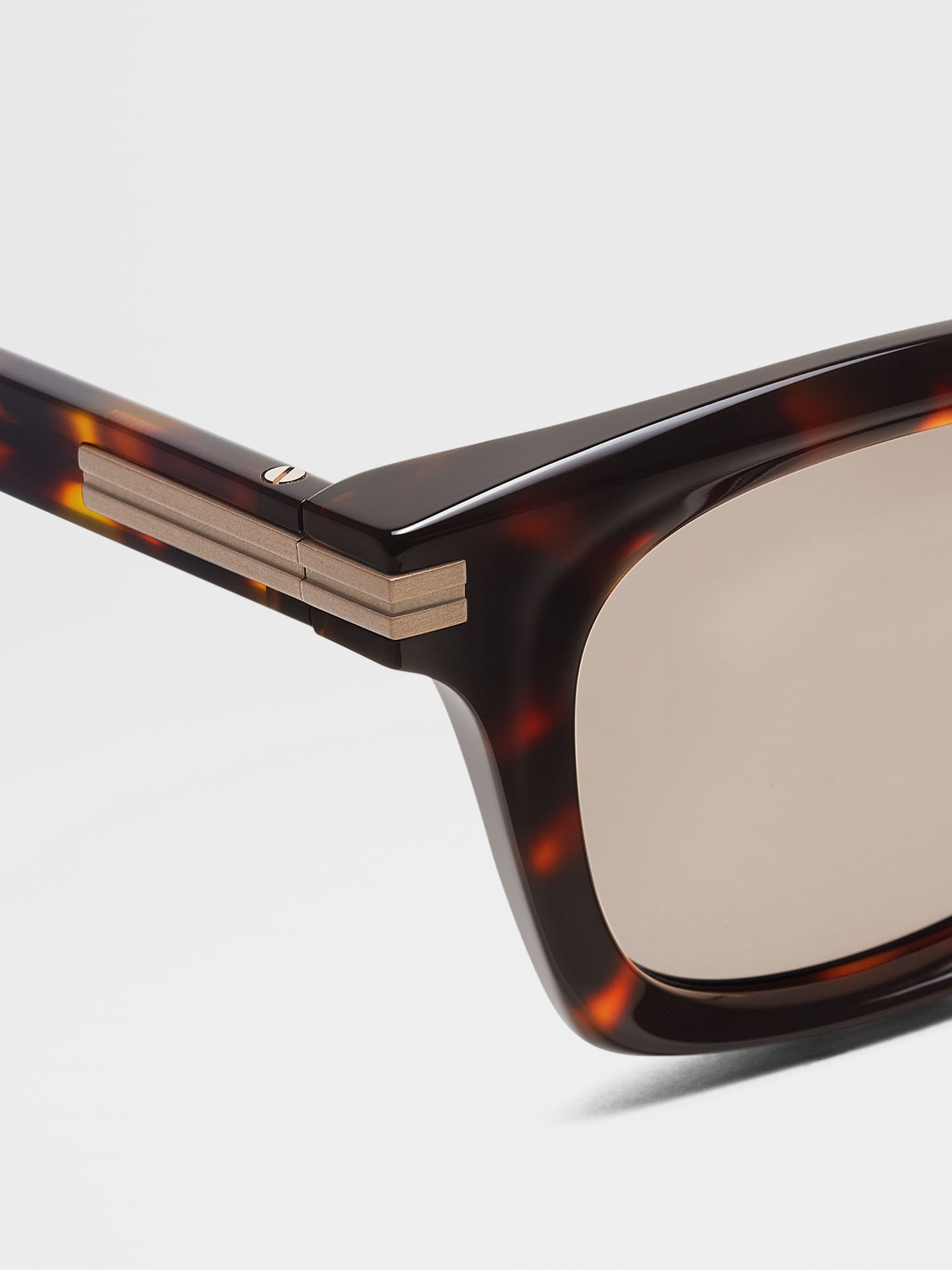 Havana Brown Acetate Sunglasses Product detail photo #1