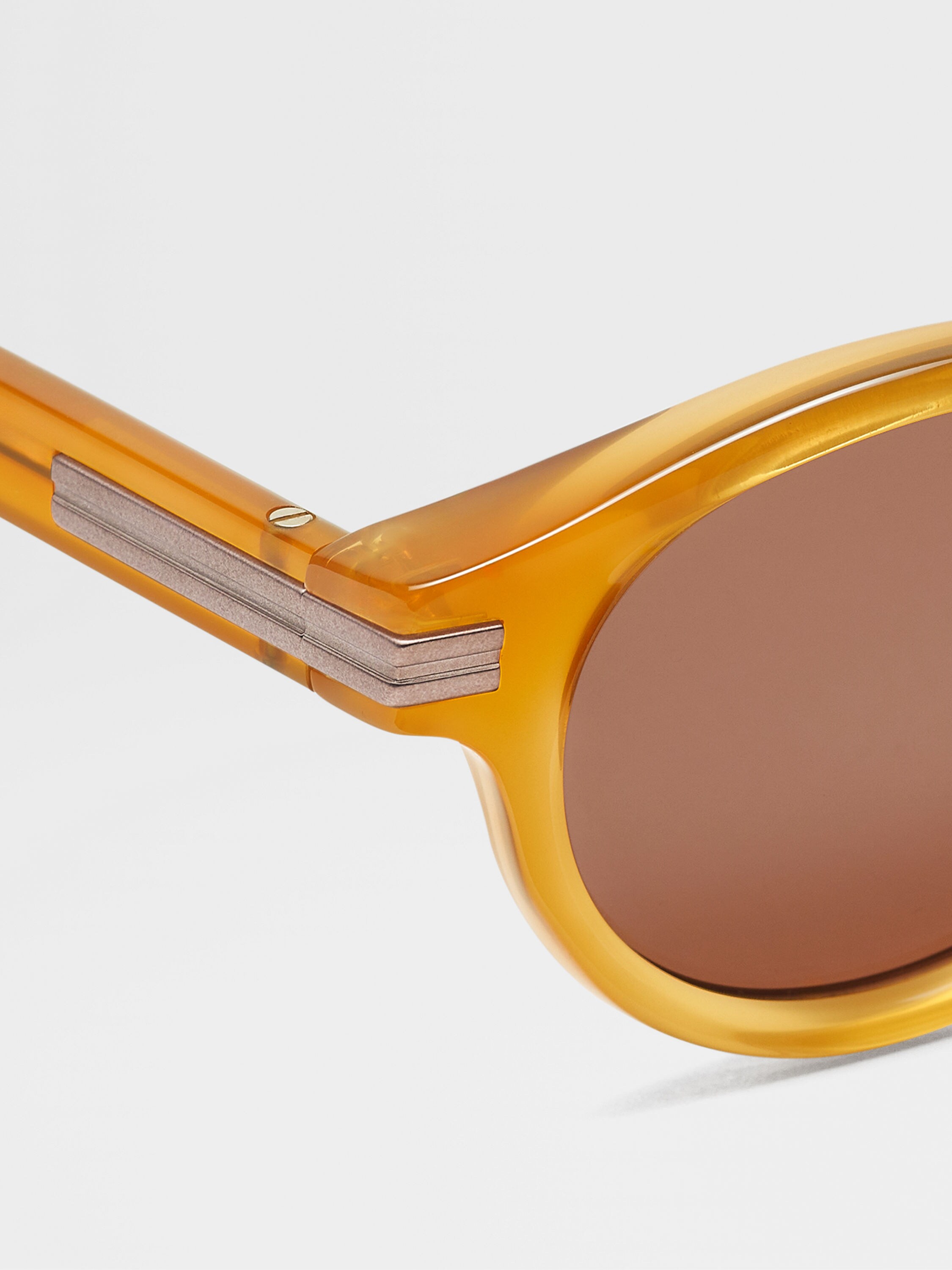 Dark Yellow Acetate Sunglasses Product detail photo #1