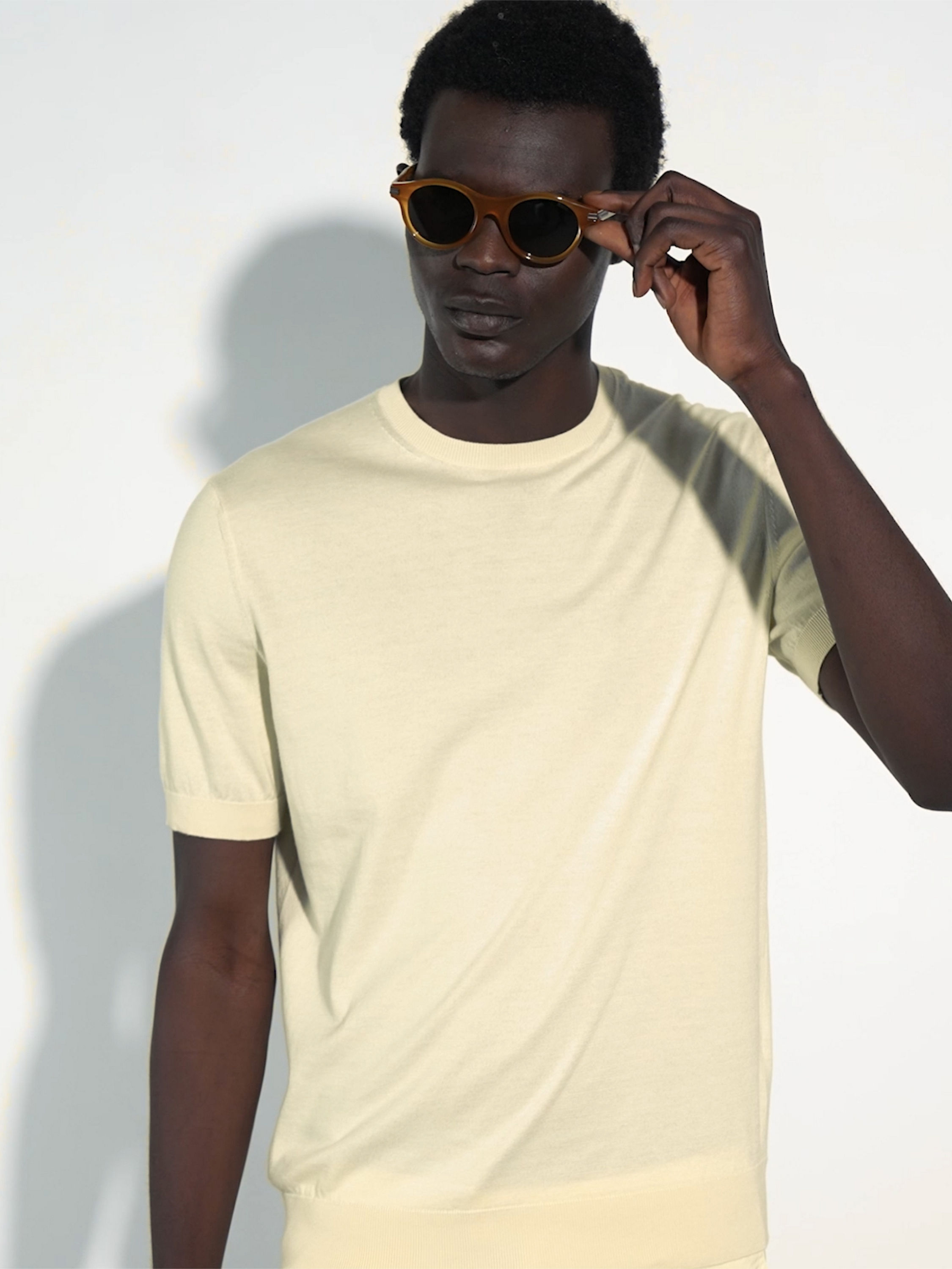 Dark Yellow Acetate Sunglasses