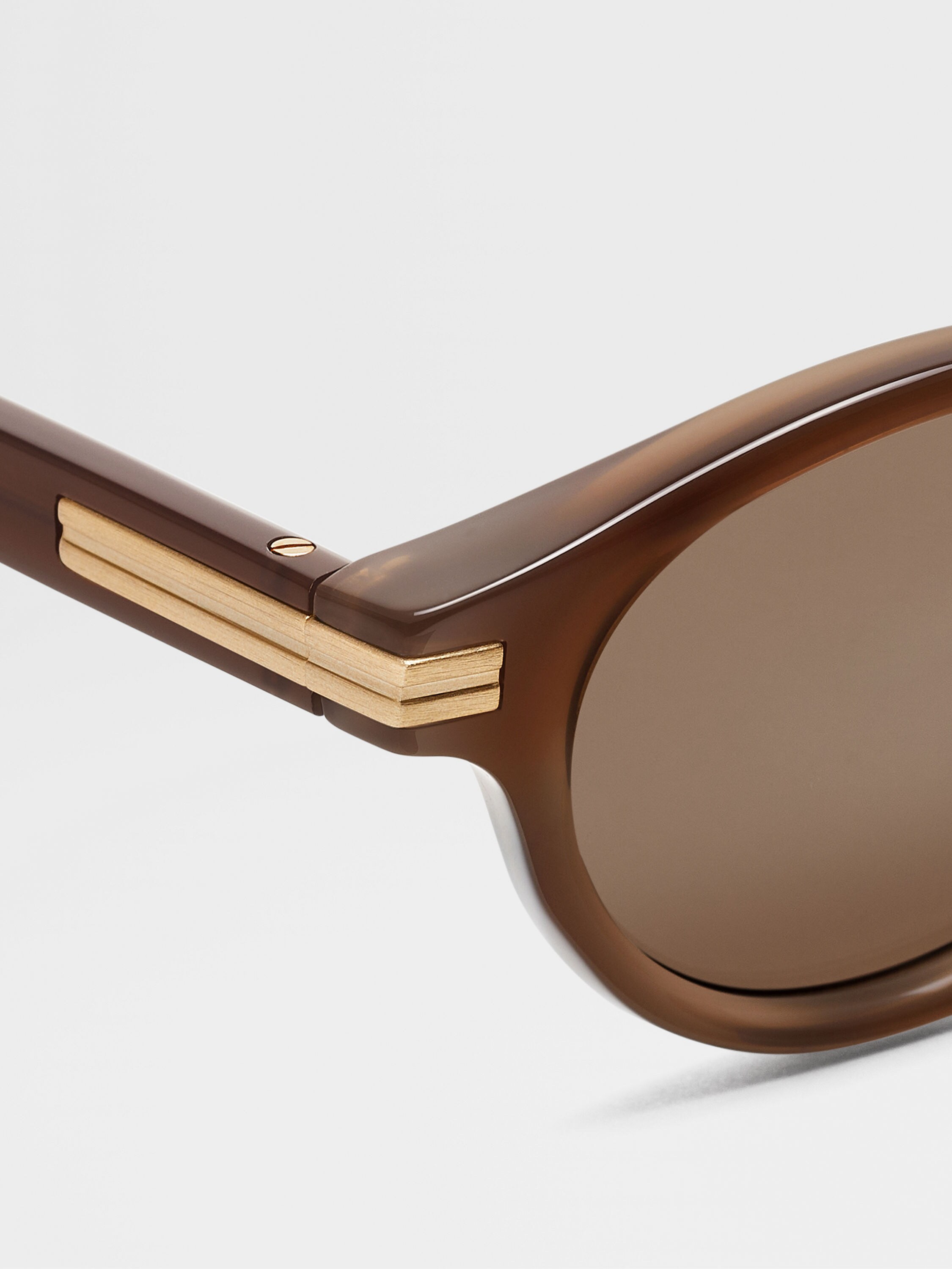 Dark Brown Acetate Sunglasses Product detail photo #1