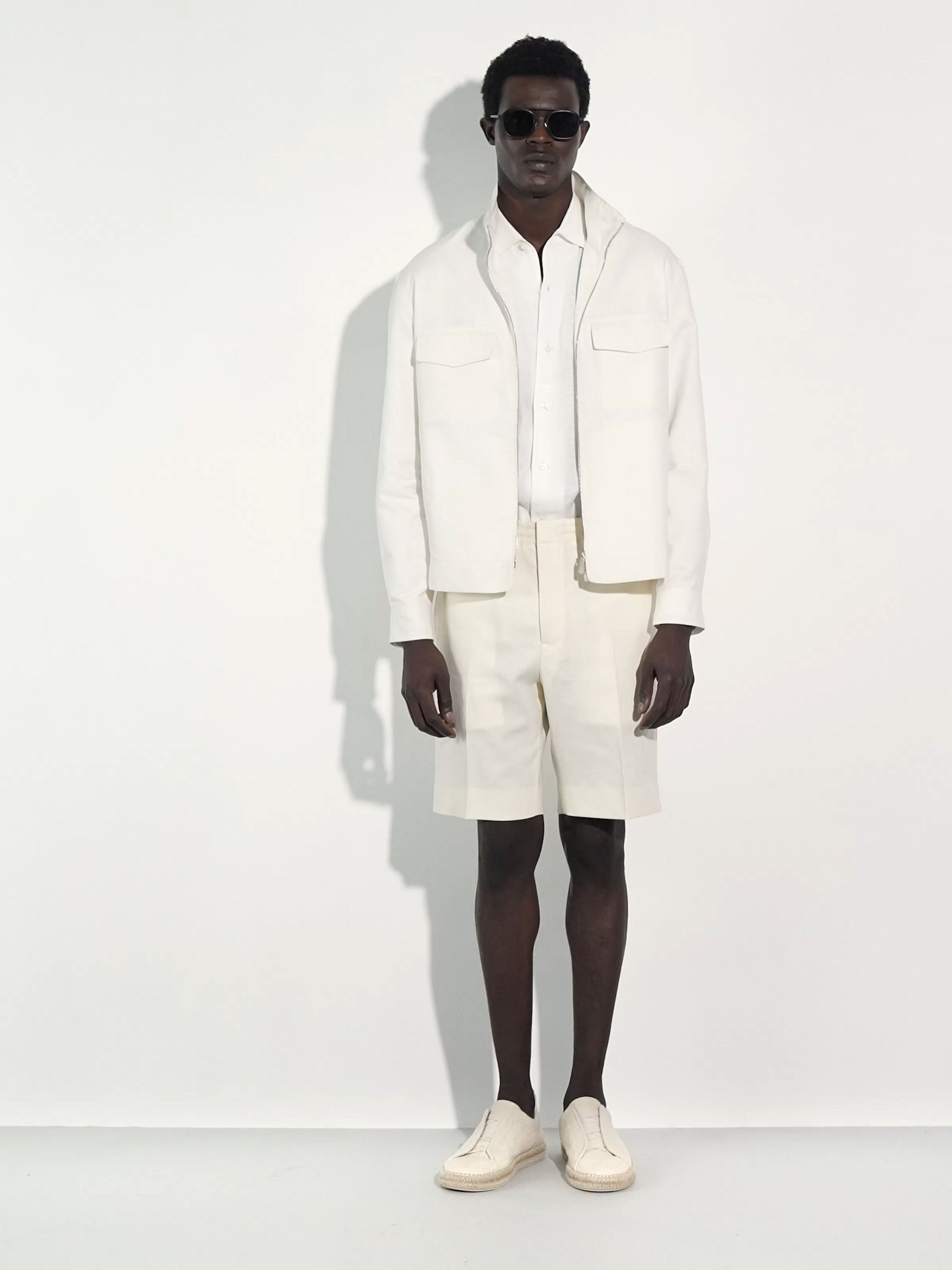 深棕色 Orizzonte I 金属醋酸纤维和皮革太阳镜