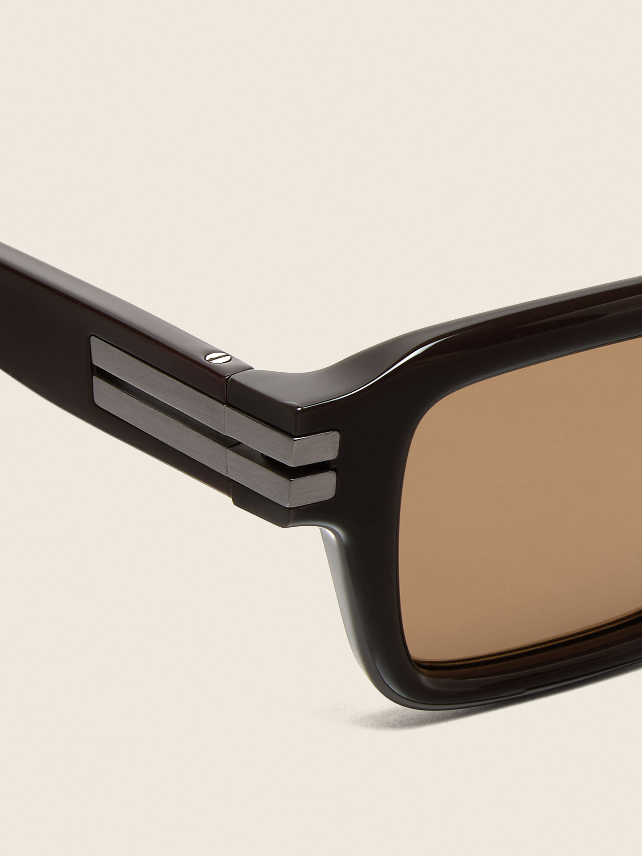 Dark Brown Acetate Sunglasses Product detail photo #1