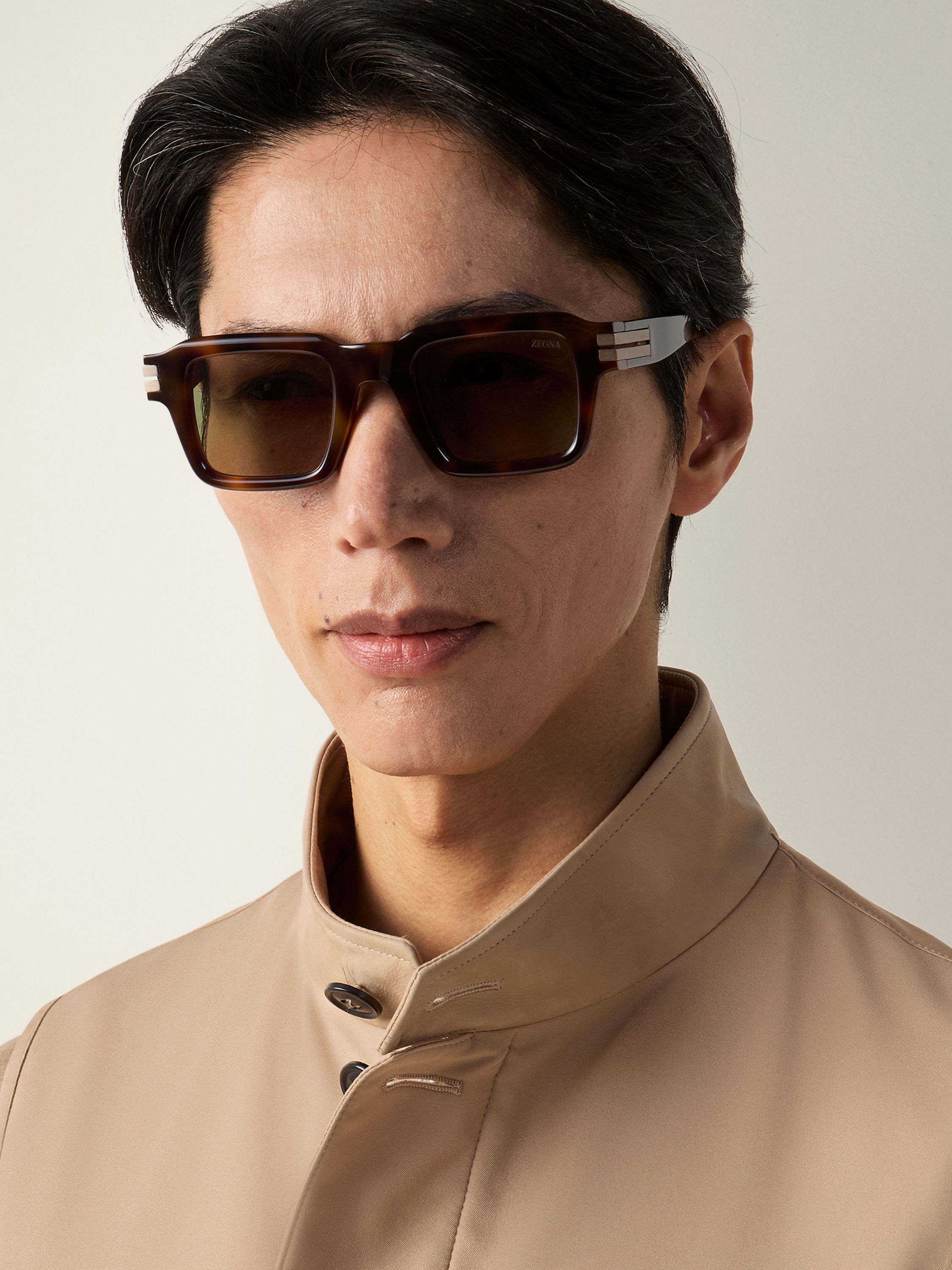 Havana Brown Acetate Sunglasses Product detail photo #3