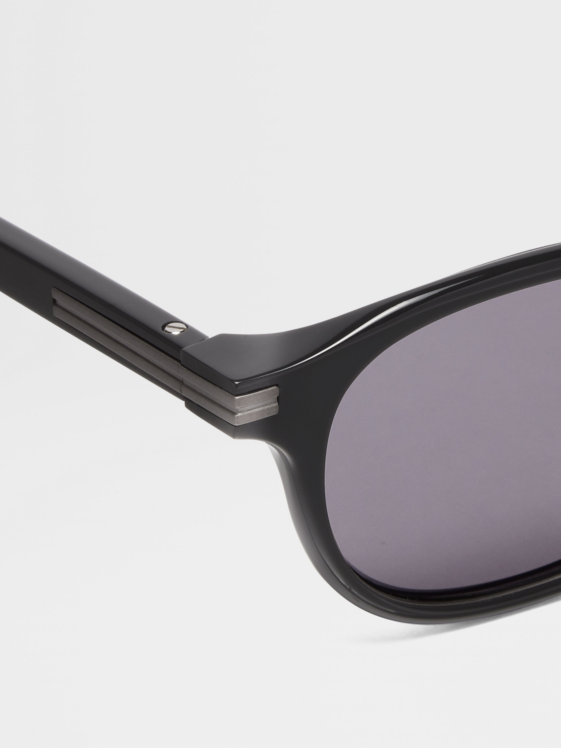 Grey Acetate and Titanium Sunglasses Product detail photo #1