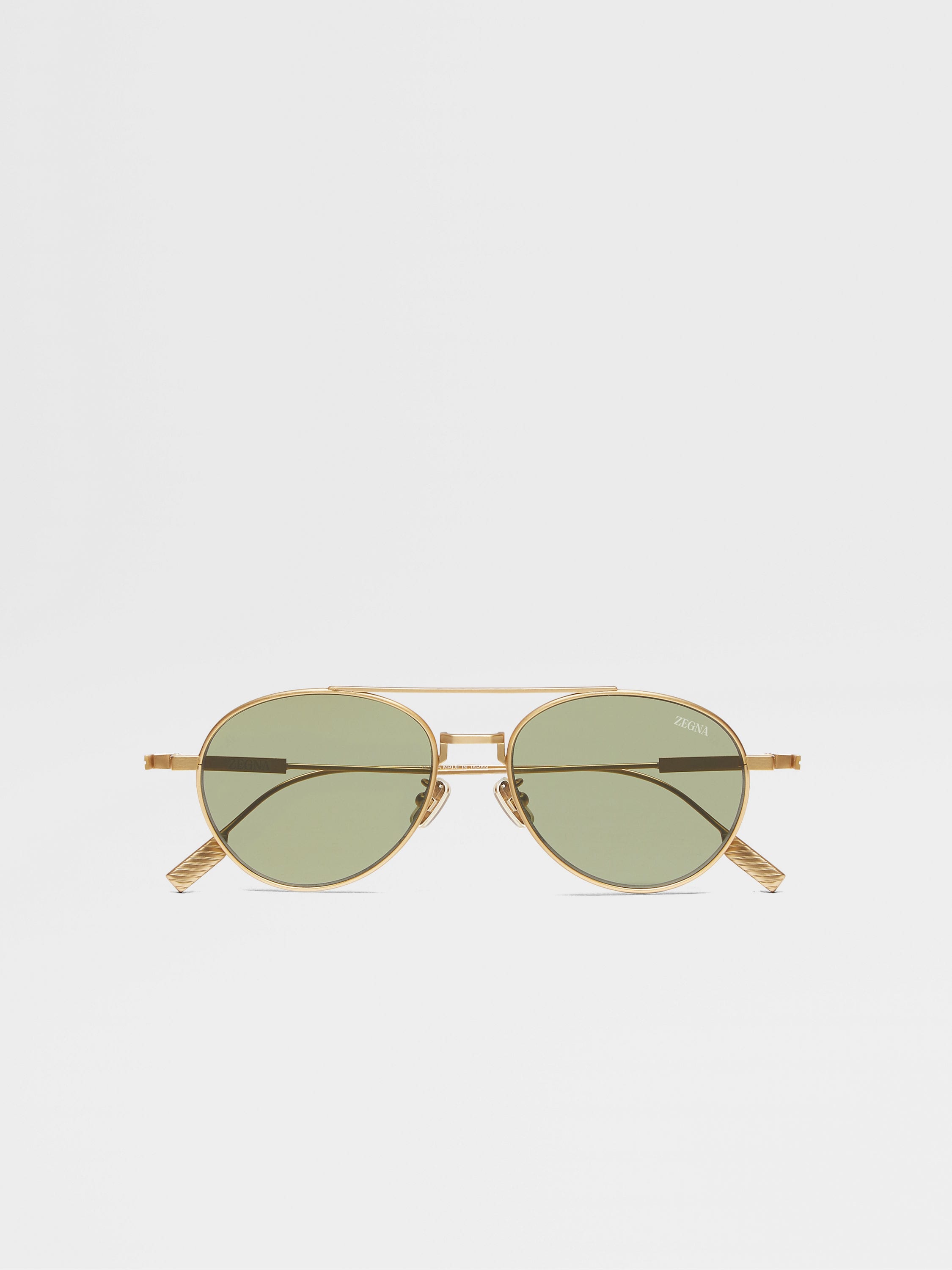 Satin Brass Titanium Sunglasses Main product photo