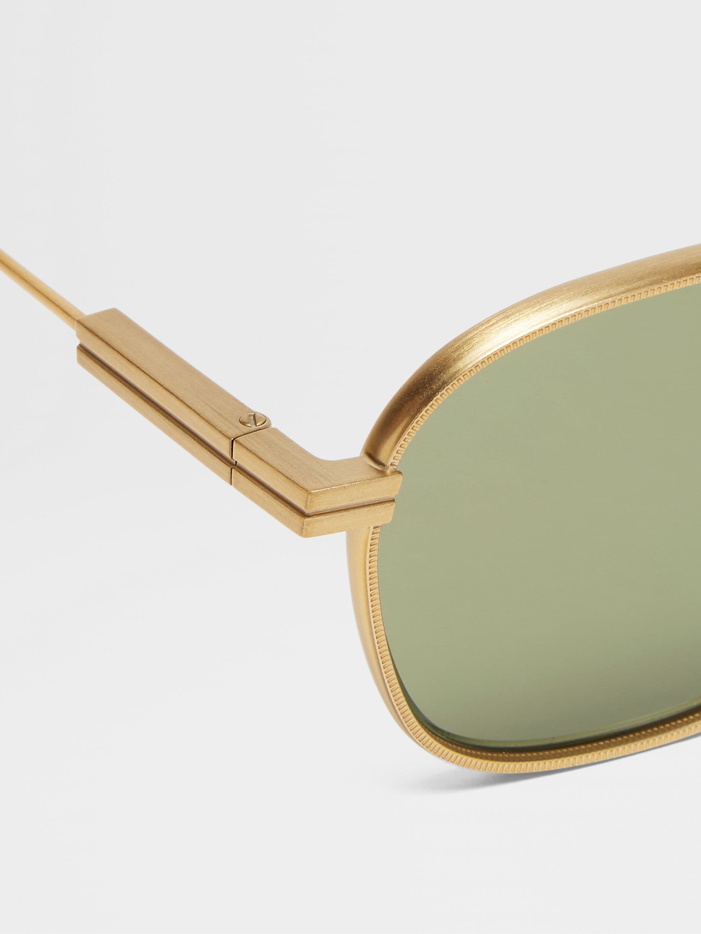 Gold Orizzonte I Metal Sunglasses Product detail photo #1