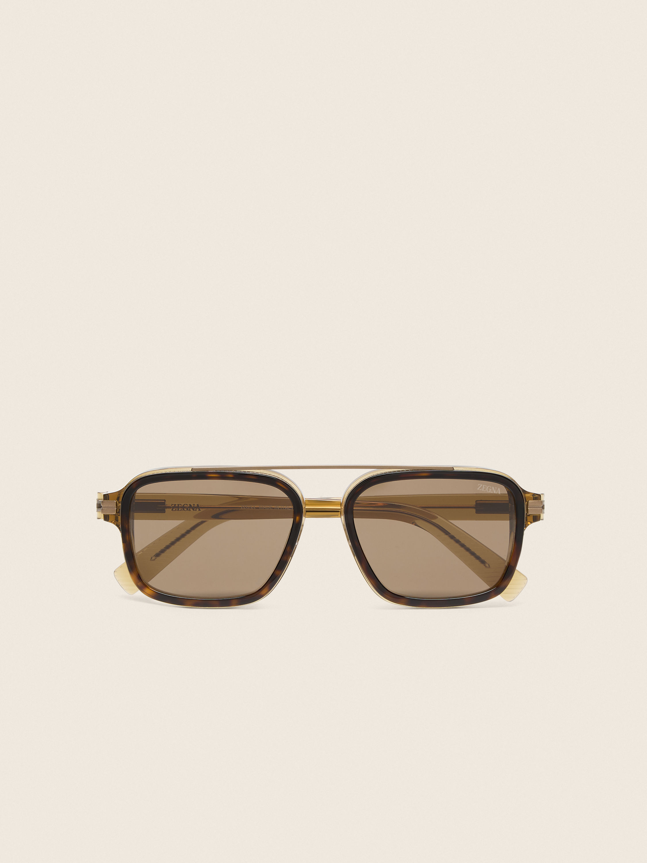 Transparent Havana Brown Acetate Sunglasses Main product photo