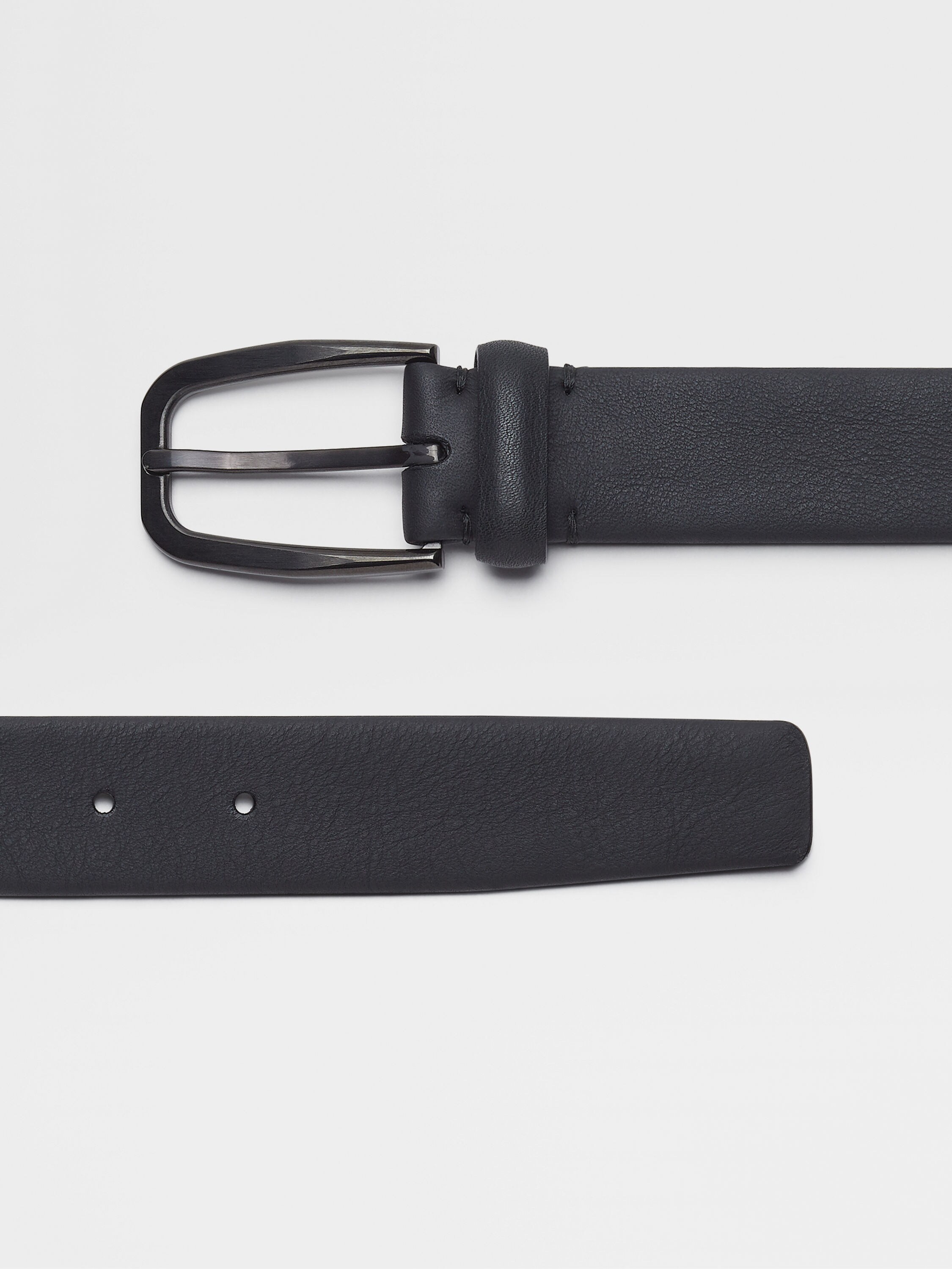Black Leather Belt Product detail photo #1