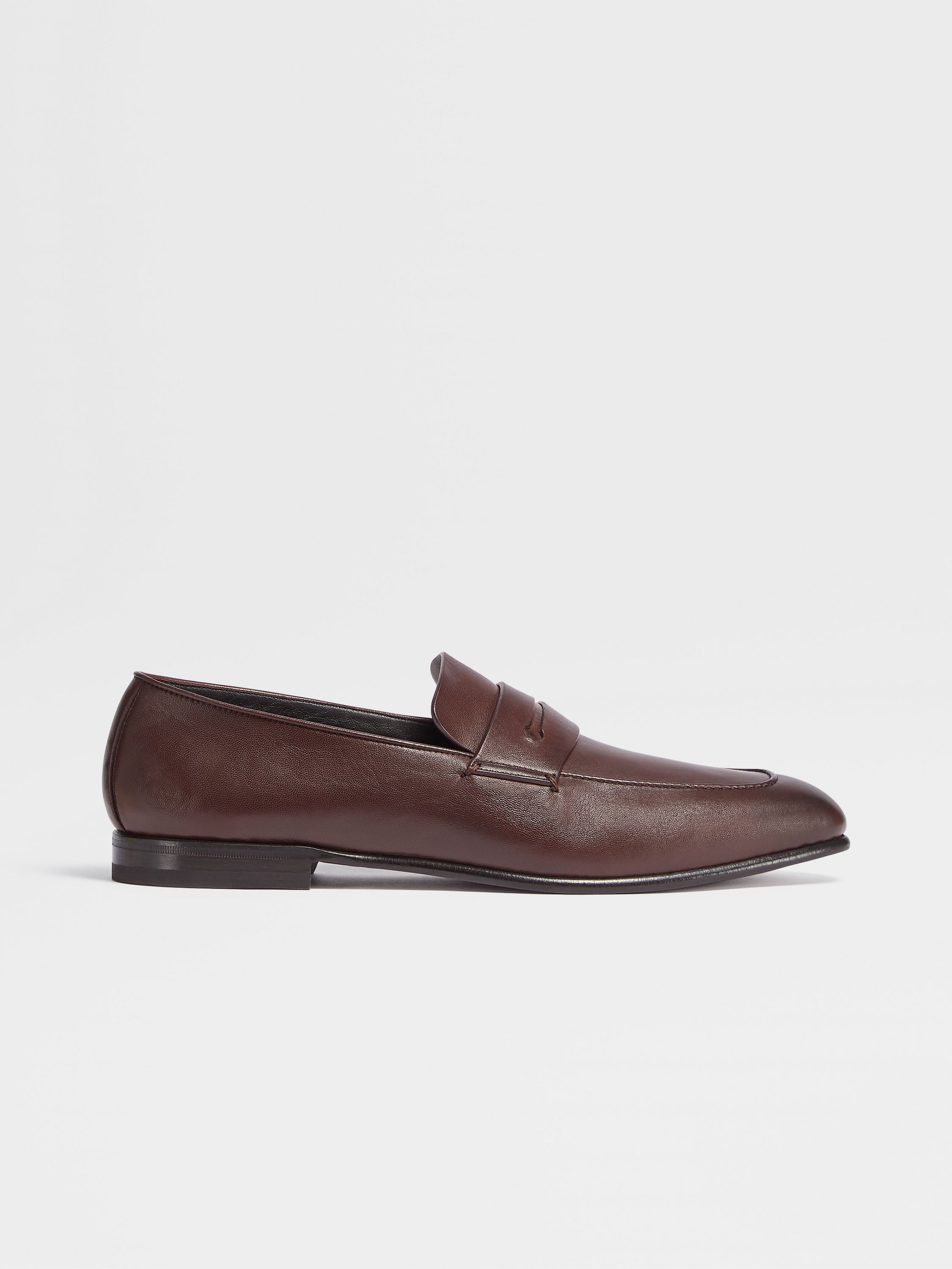 Dark Brown Leather L'Asola Loafers