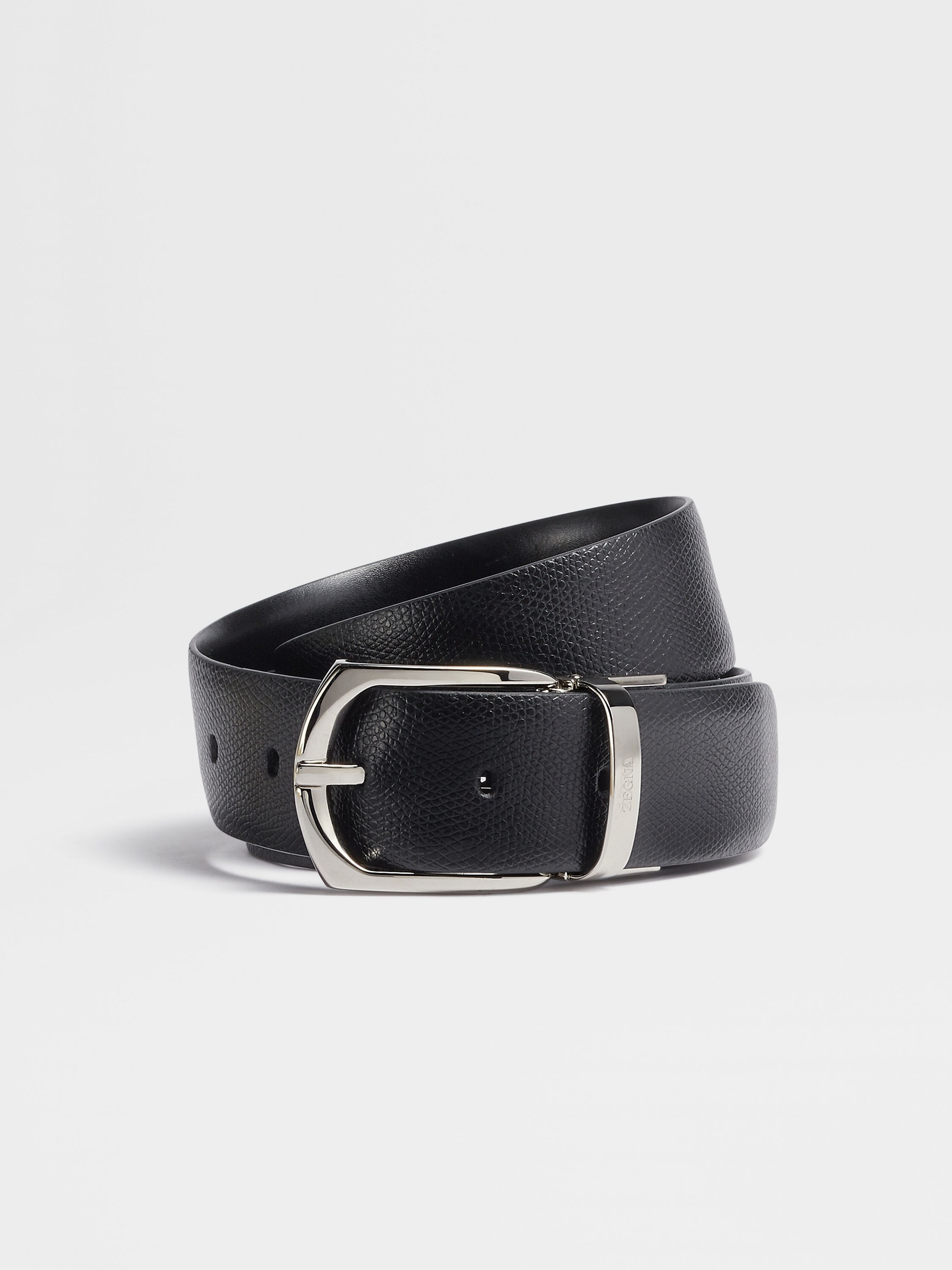 Black Reversible Leather Belt Main product photo