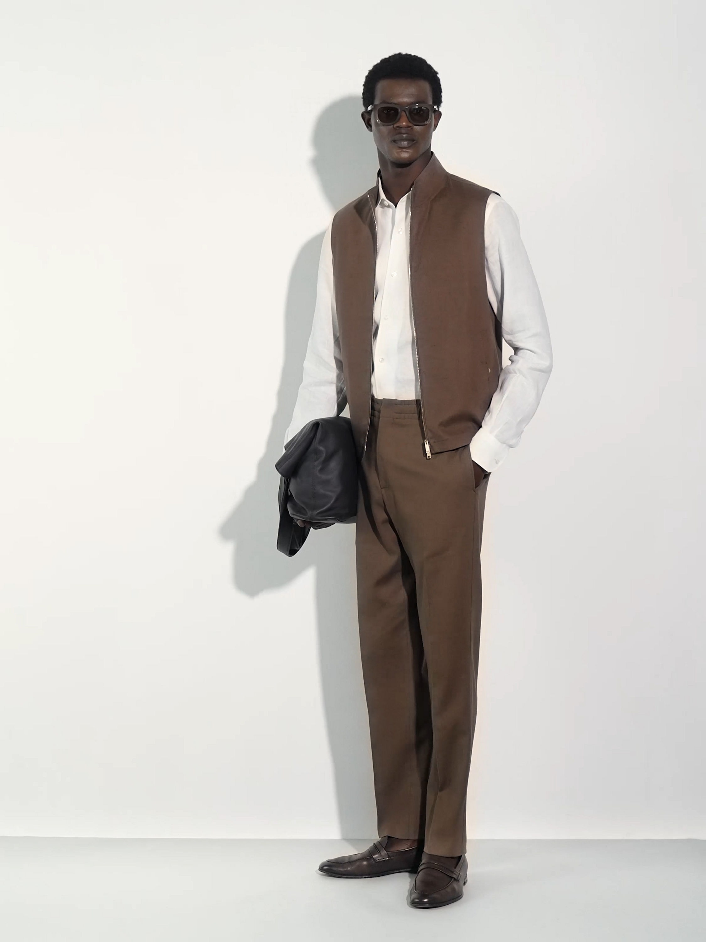 Dark Brown Natural Grain Leather Mocassin Loafer