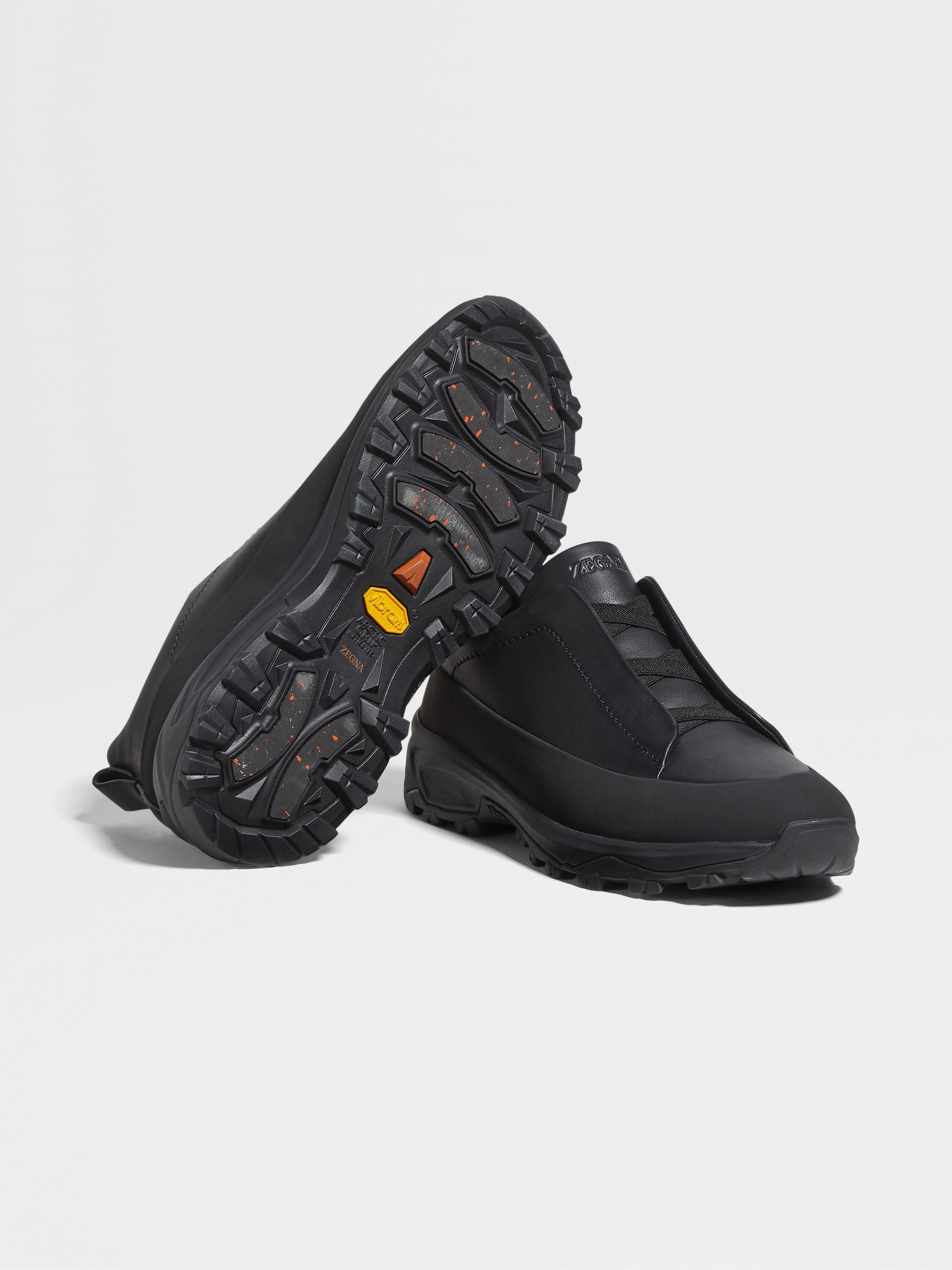 Black Leather Triple Stitch™ Monte Sneakers Product detail photo #4