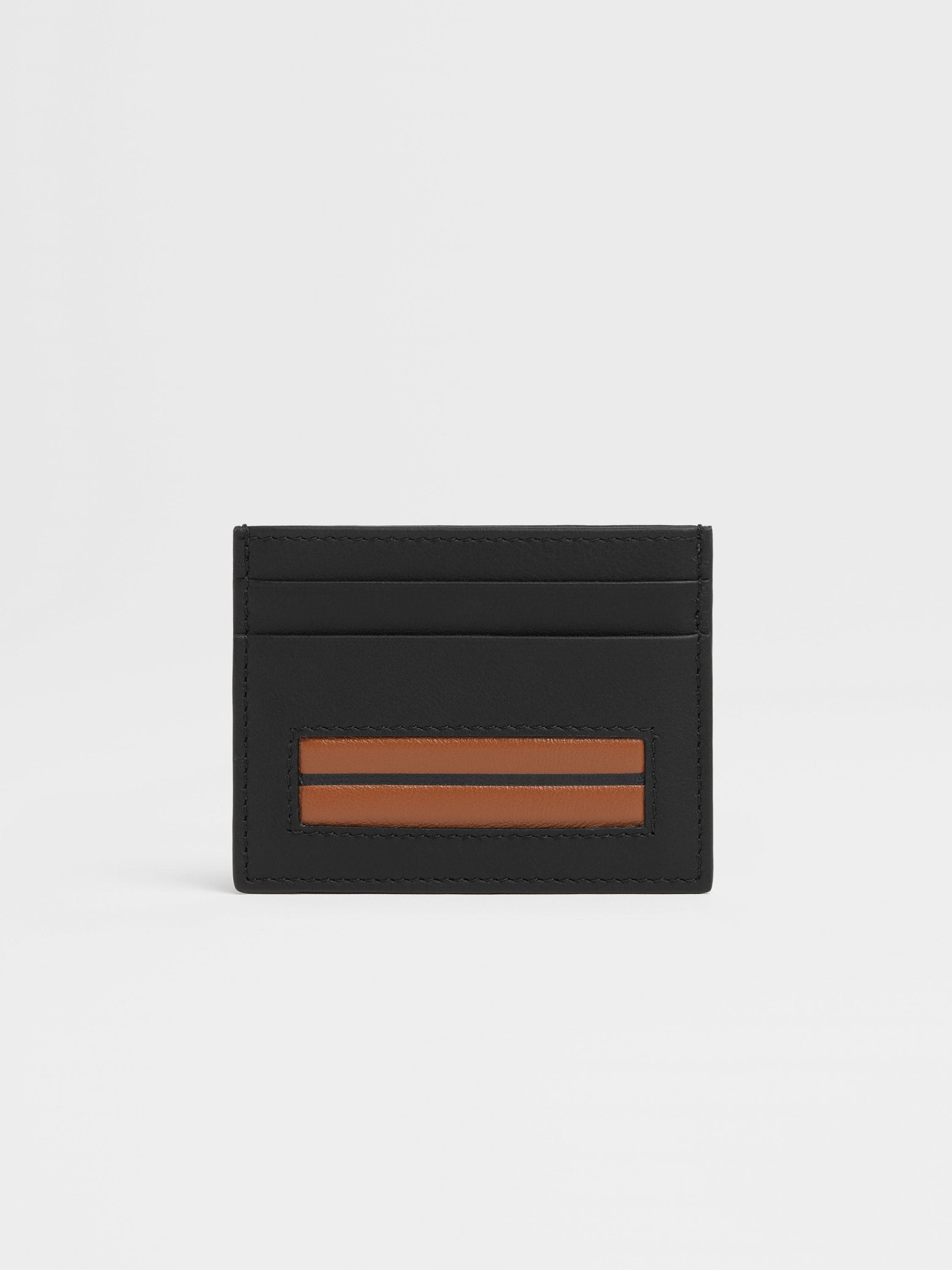 Black Leather Card Case Main product photo