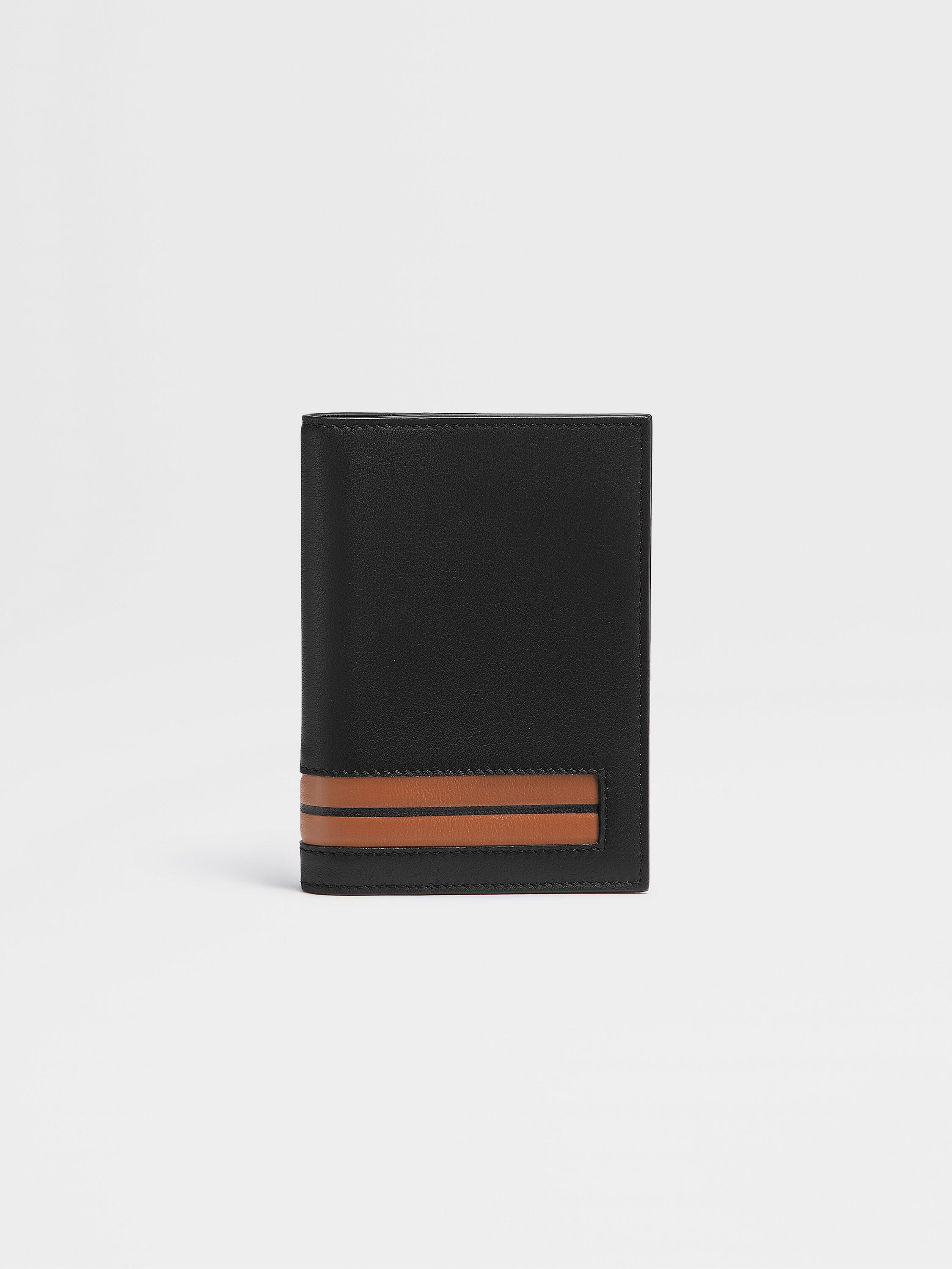 Black Leather Passport Case Main product photo