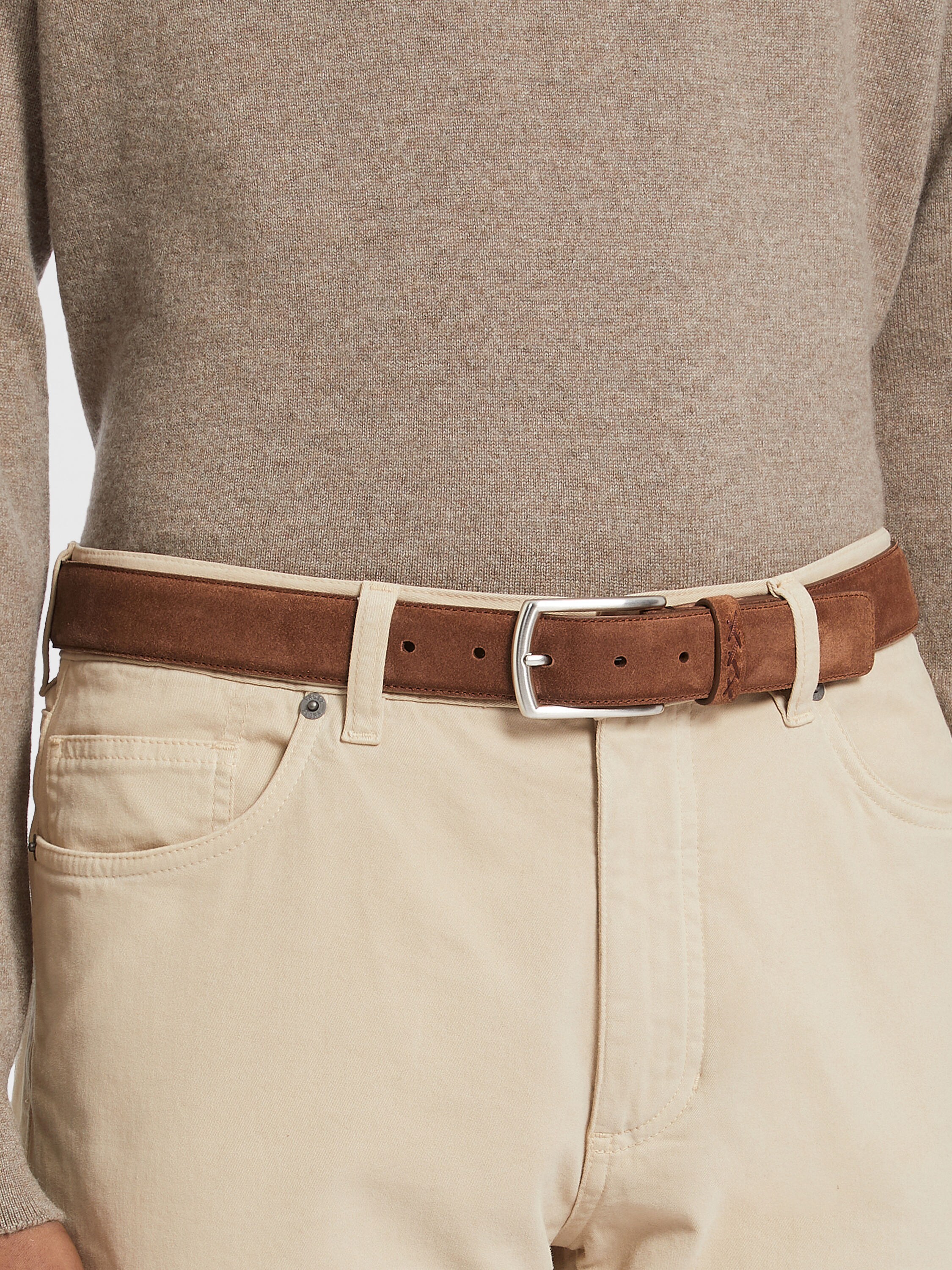 棕色绒面革腰带 产品细节图 #2