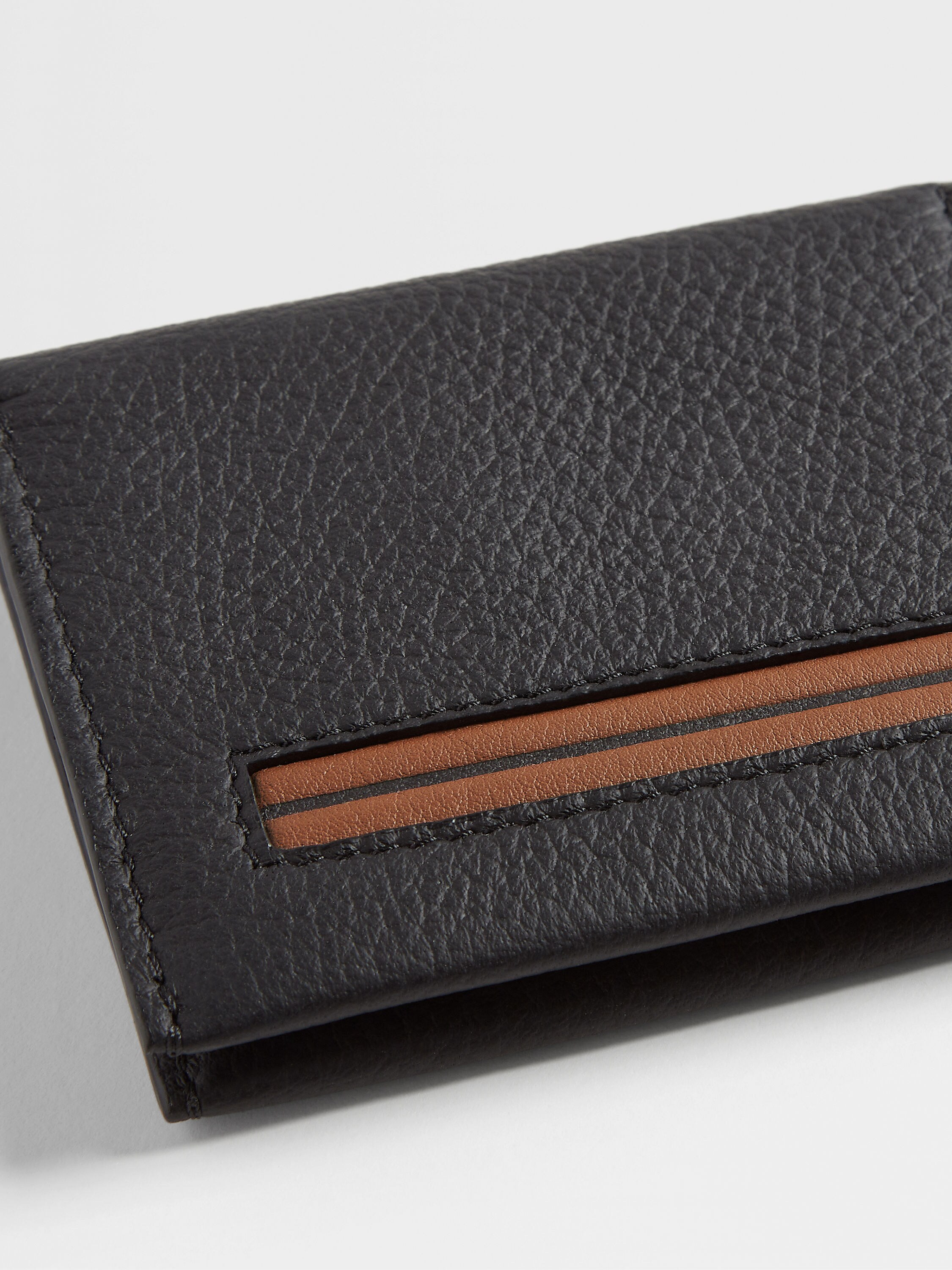 Black Deerskin Card Case Product detail photo #4