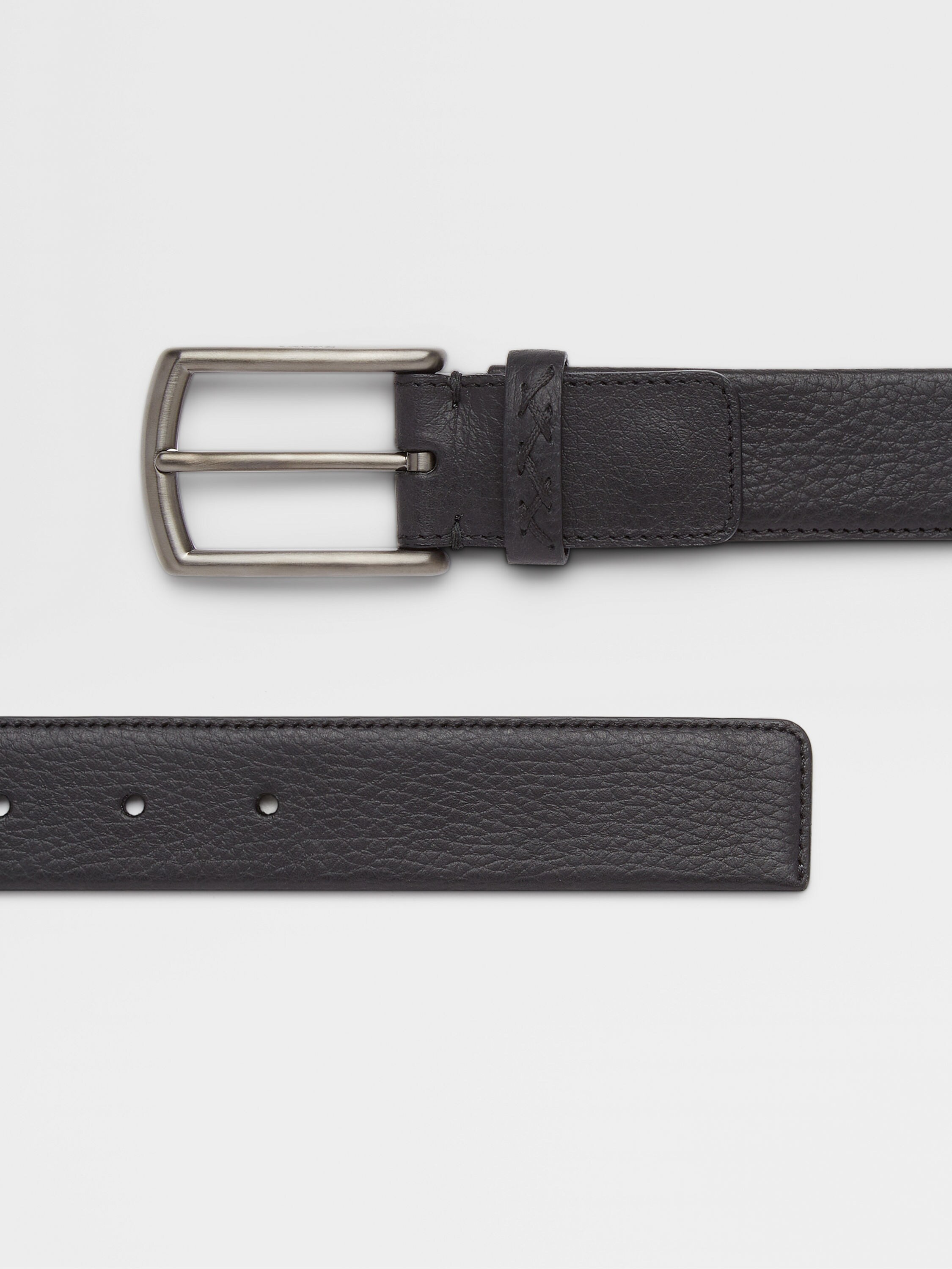 Black Leather Belt Product detail photo #1
