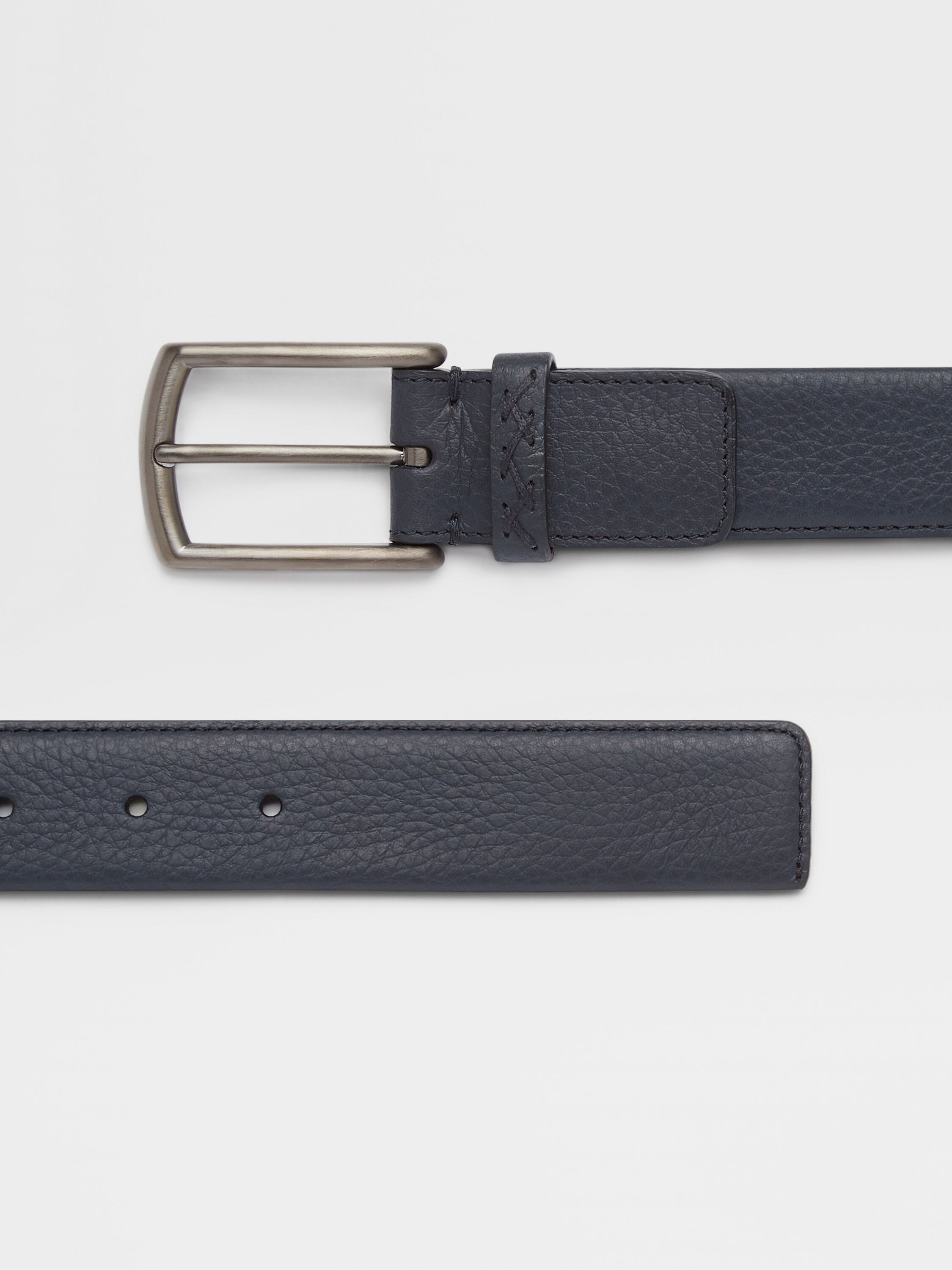 海军蓝皮革皮带 产品细节图 #1