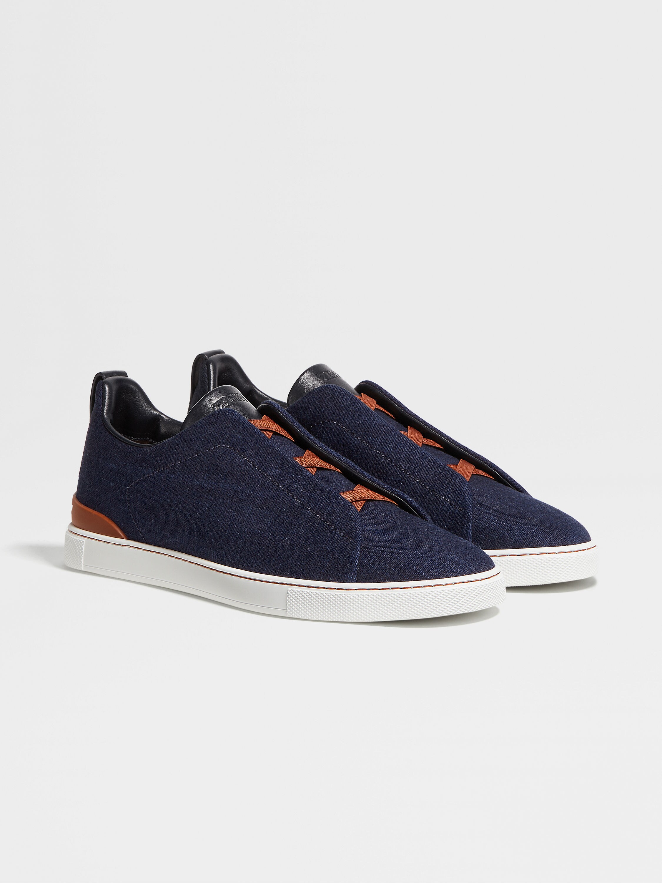 Blue Cotton Denim Triple Stitch™ Sneakers