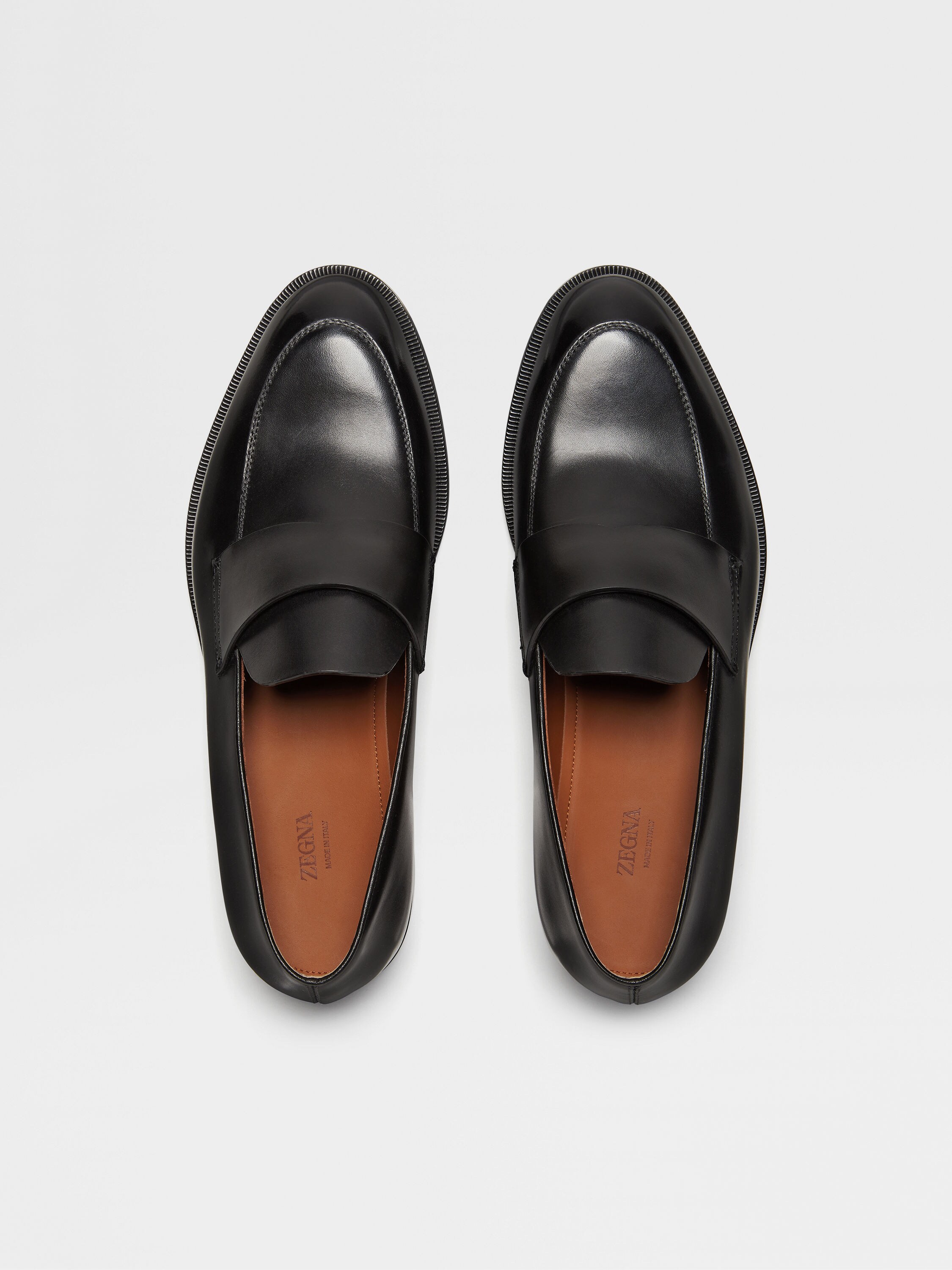 黑色皮革乐福鞋 产品细节图 #4