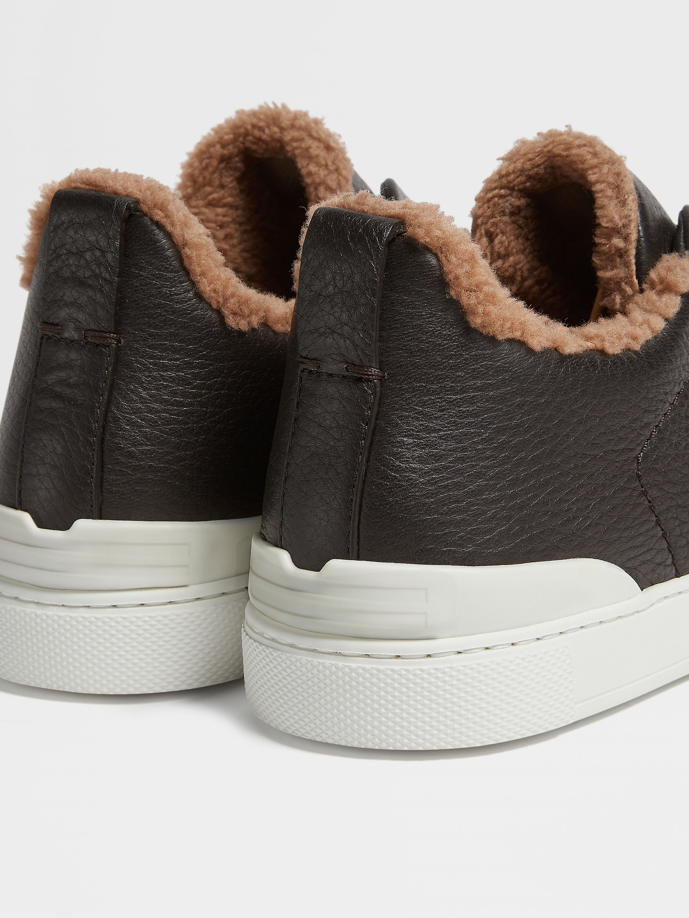 Brown Deerskin Triple Stitch™ Sneakers Product detail photo #1