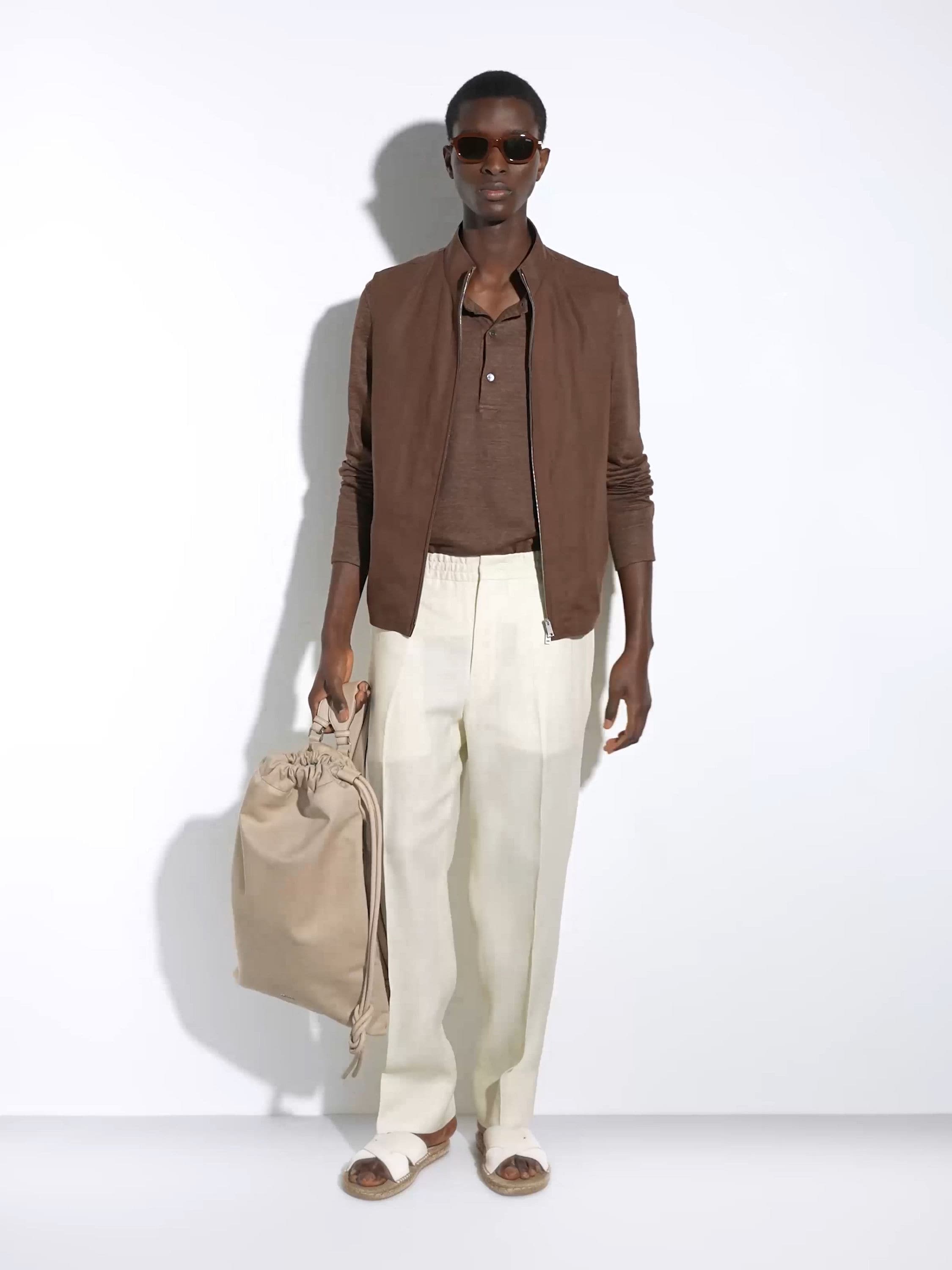 Off White Suede Espadrille Sandals