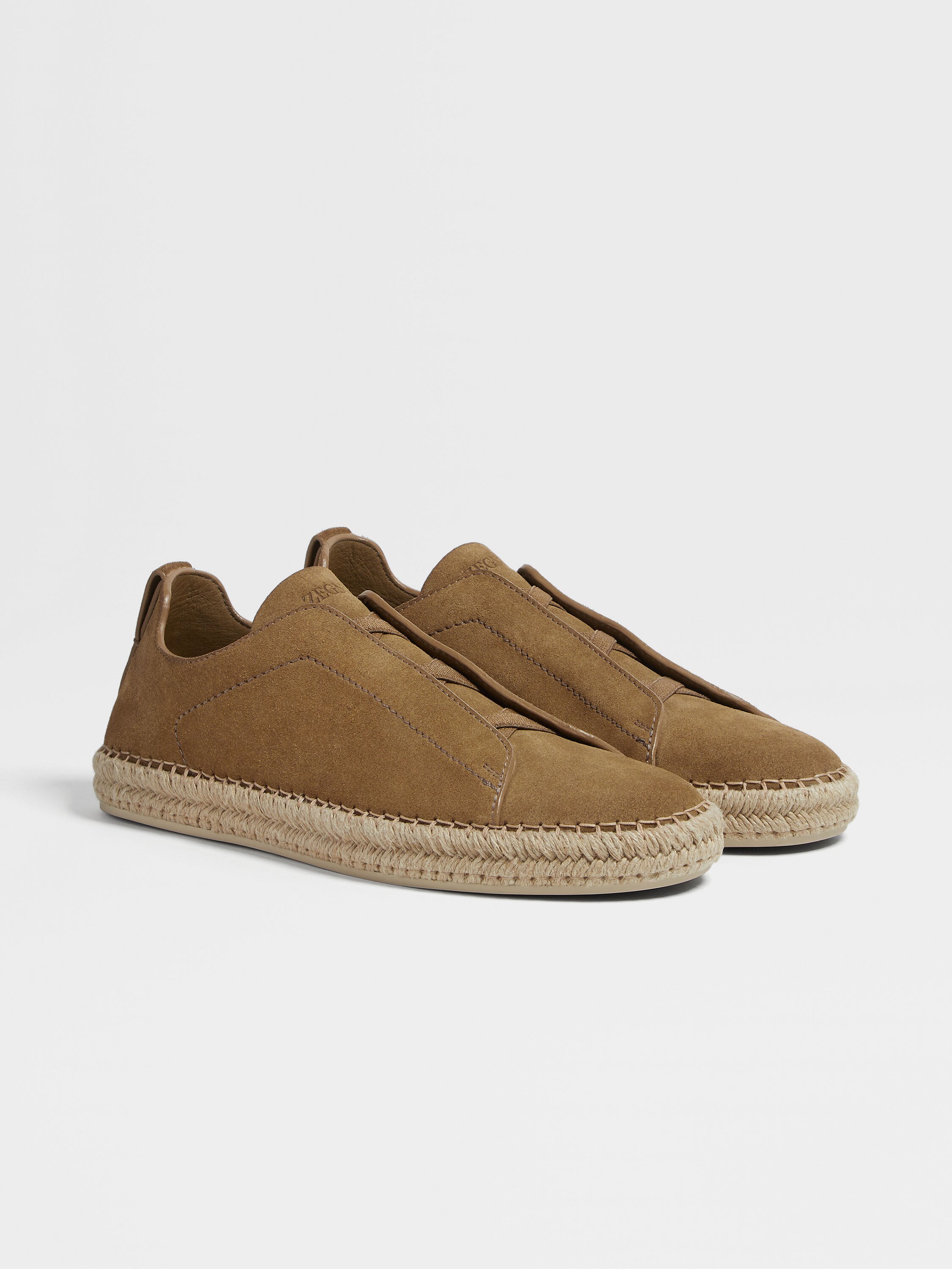 Olive Green Suede Triple Stitch™ Espadrilles