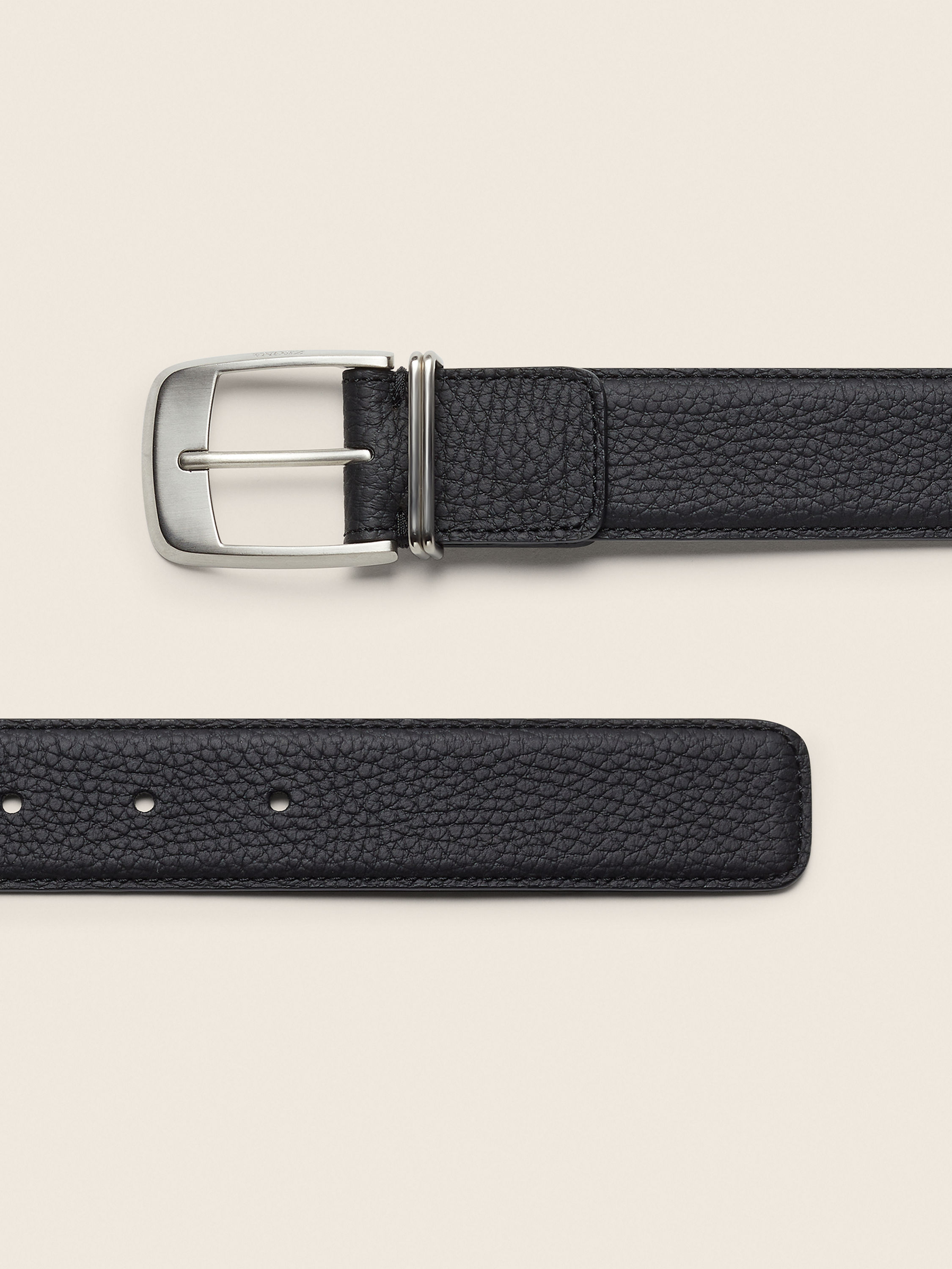 Black Leather Belt Product detail photo #1