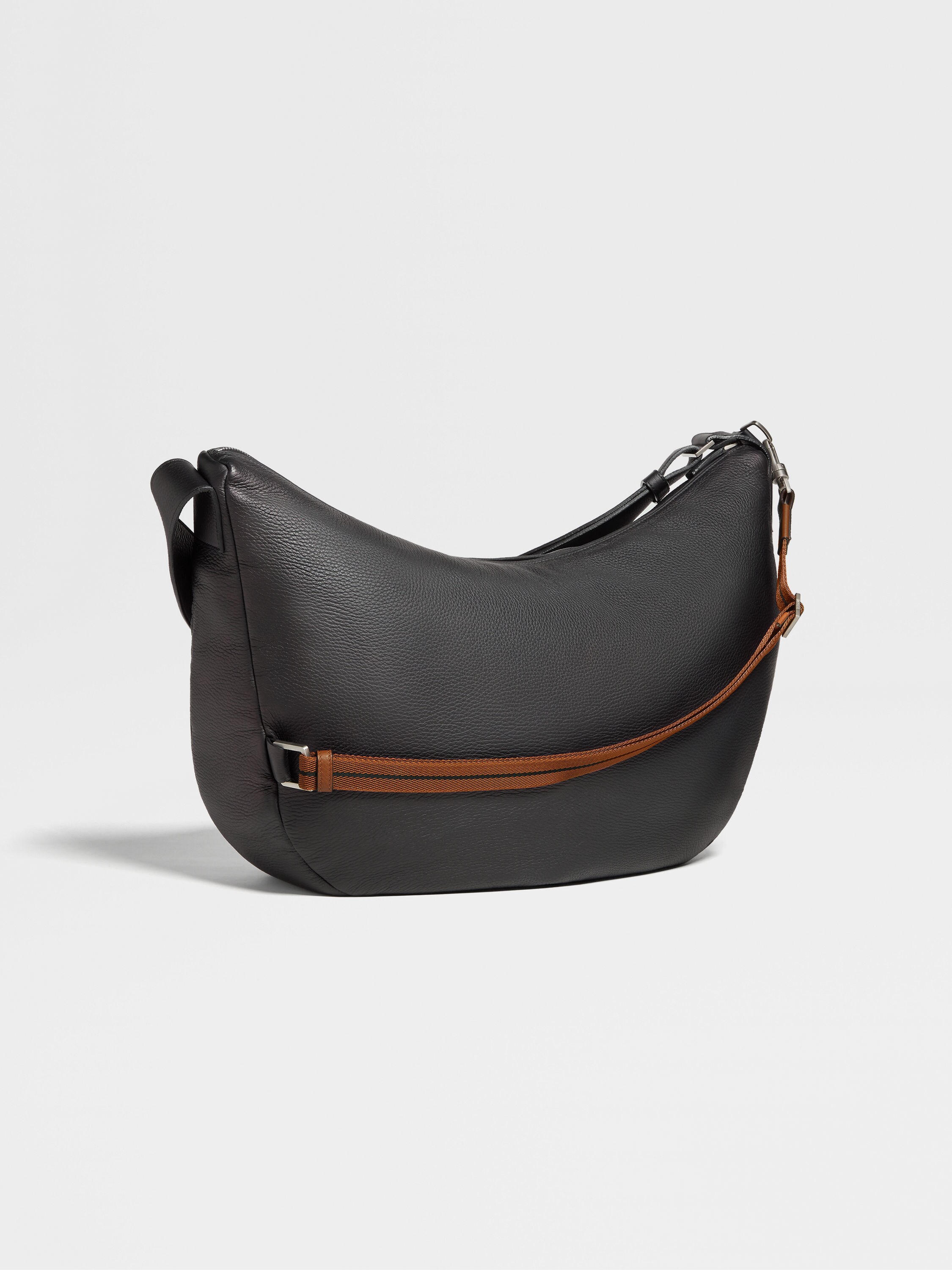 Black Deerskin Hobo Panorama Bag Product detail photo #2