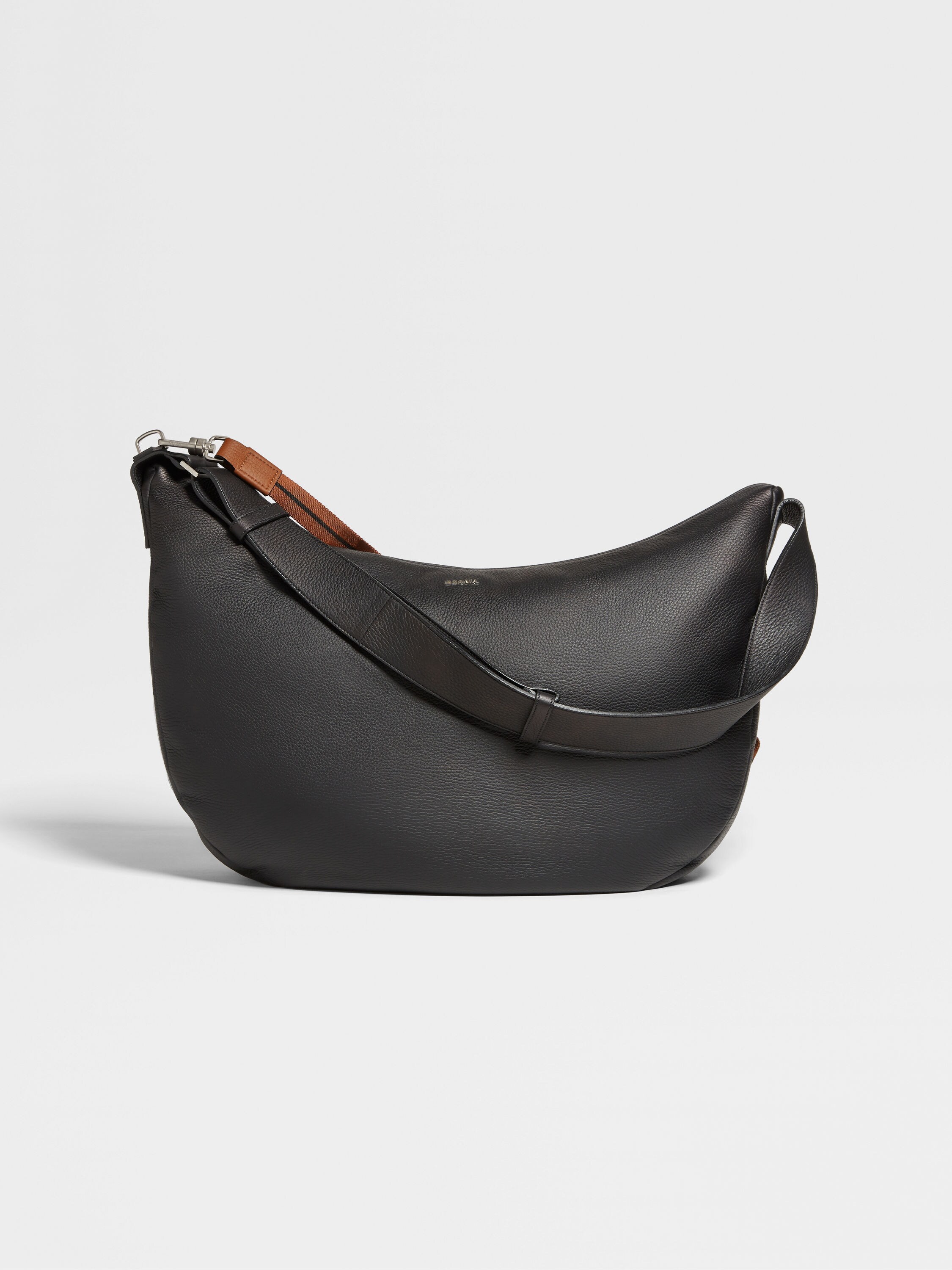 Black Deerskin Hobo Panorama Bag Main product photo