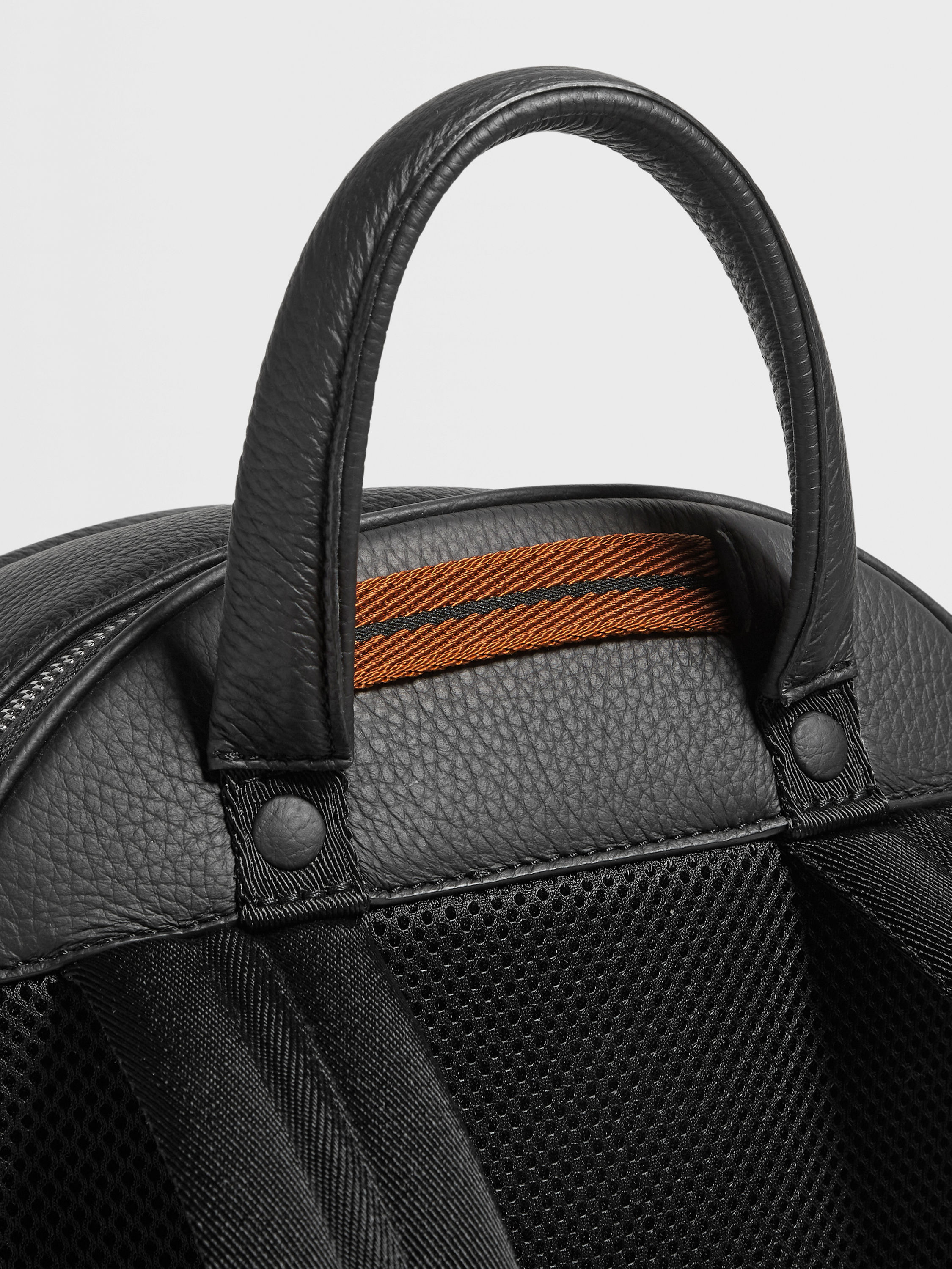 黑色鹿皮 Hoodie 双肩背包 产品细节图 #4