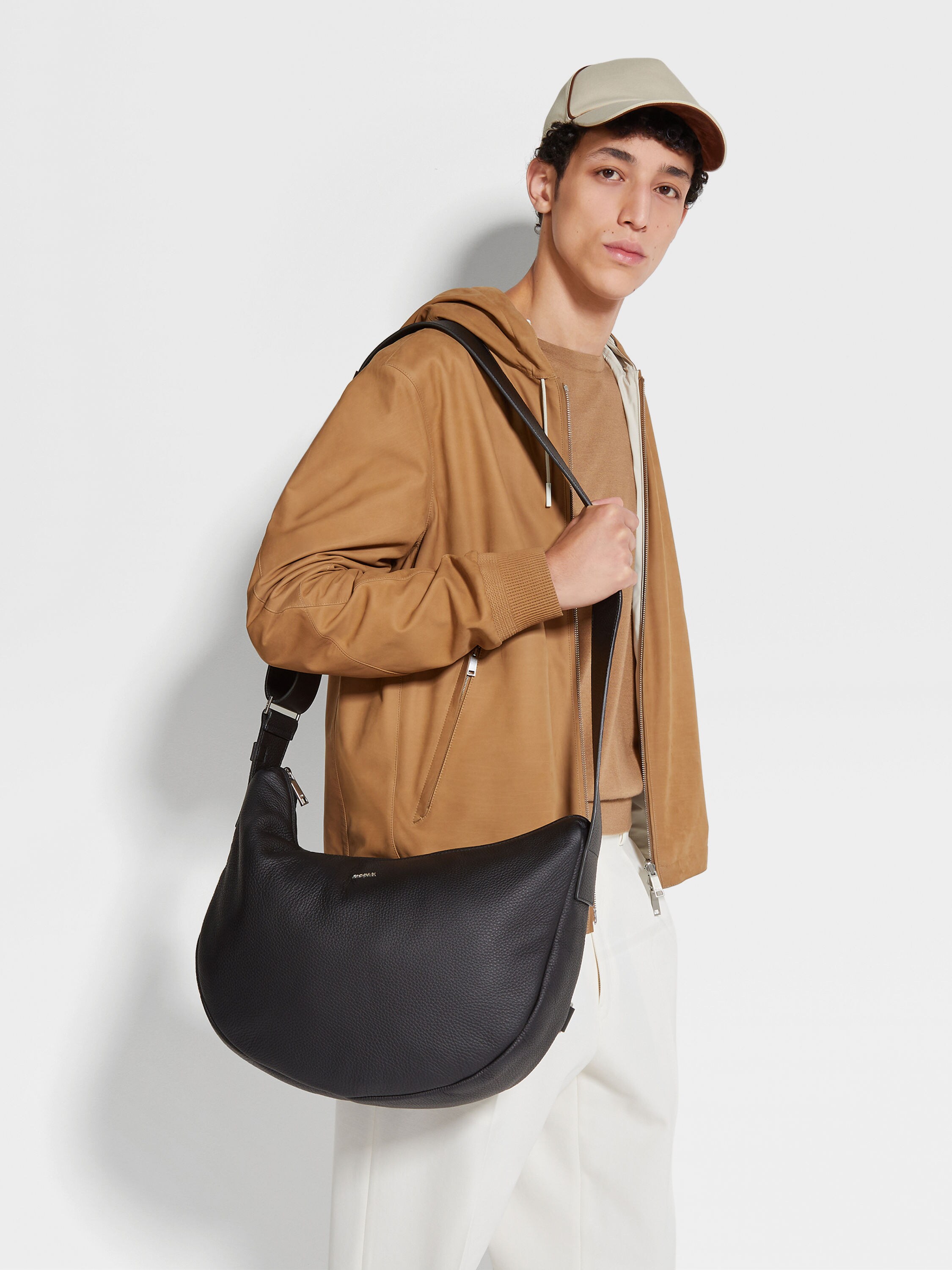 黑色鹿皮 Panorama 迷你手包 产品细节图 #1