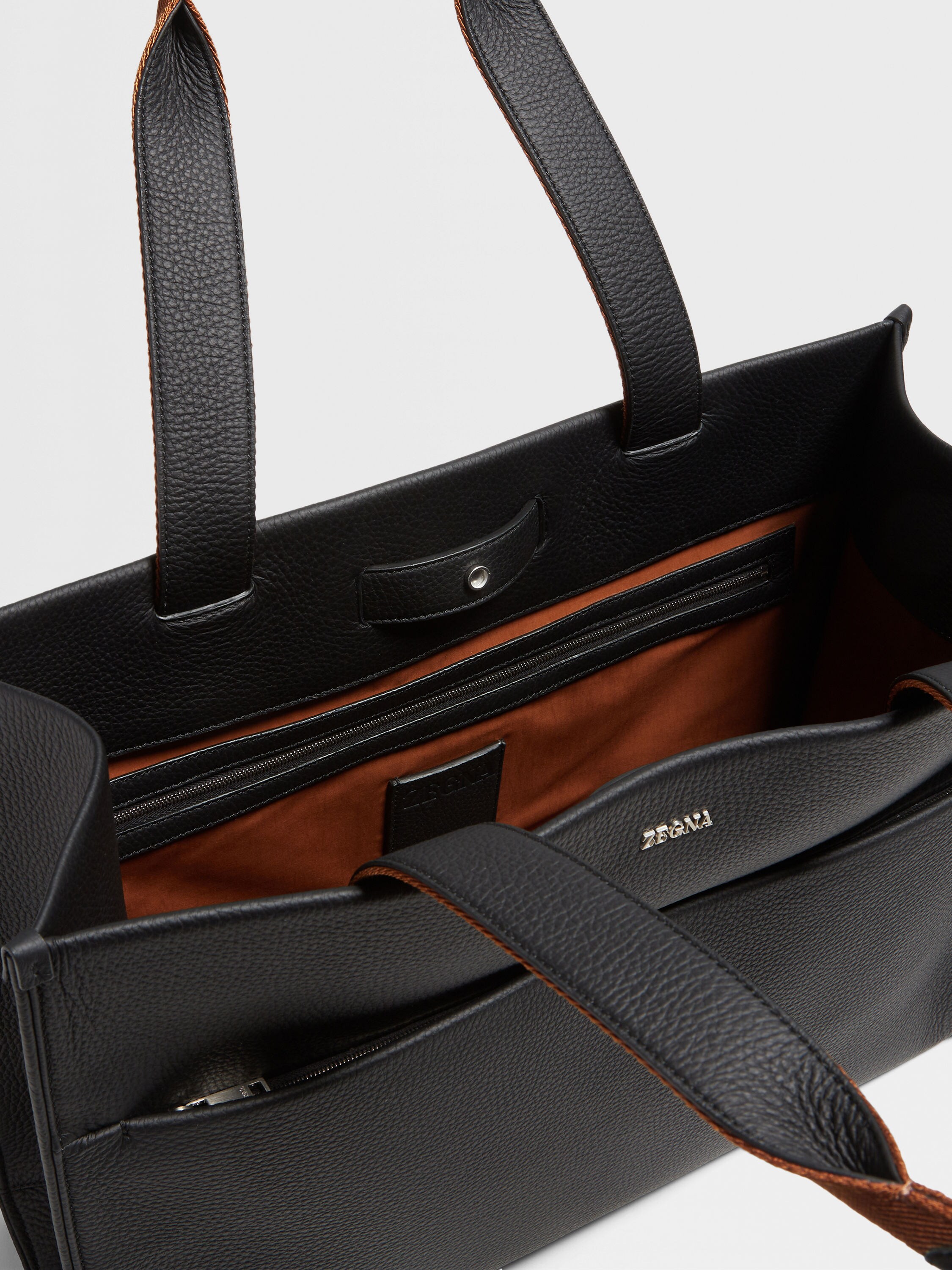 黑色鹿皮横版托特包 产品细节图 #3