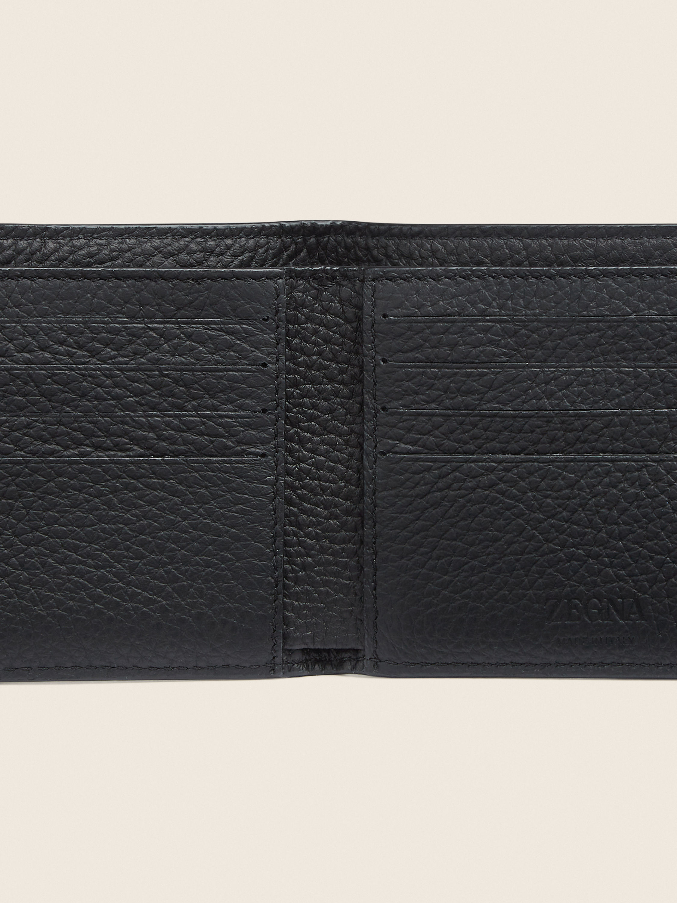 Black Deerskin Billfold Wallet Product detail photo #1
