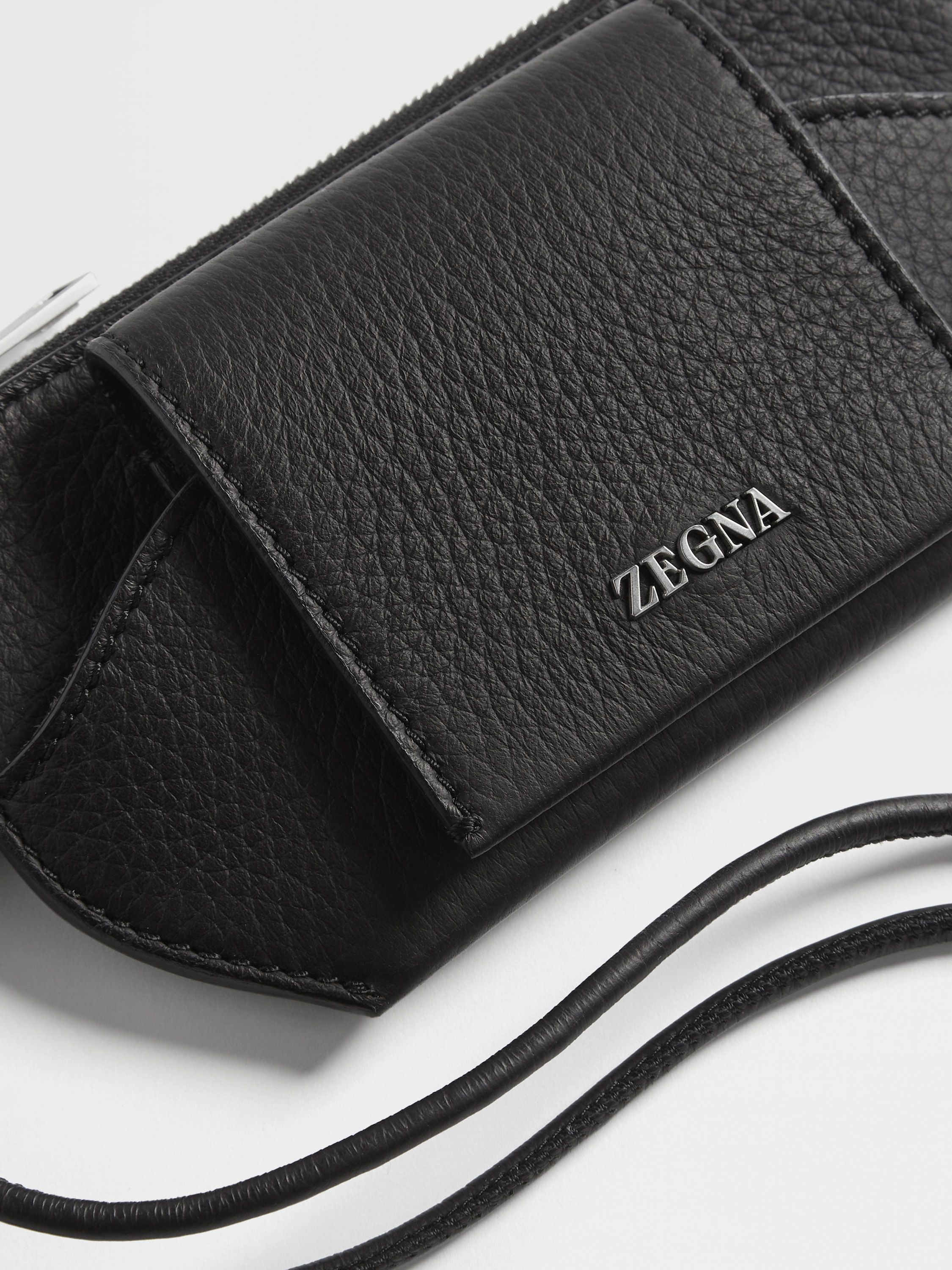 Black Deerskin Glasses Case Product detail photo #4